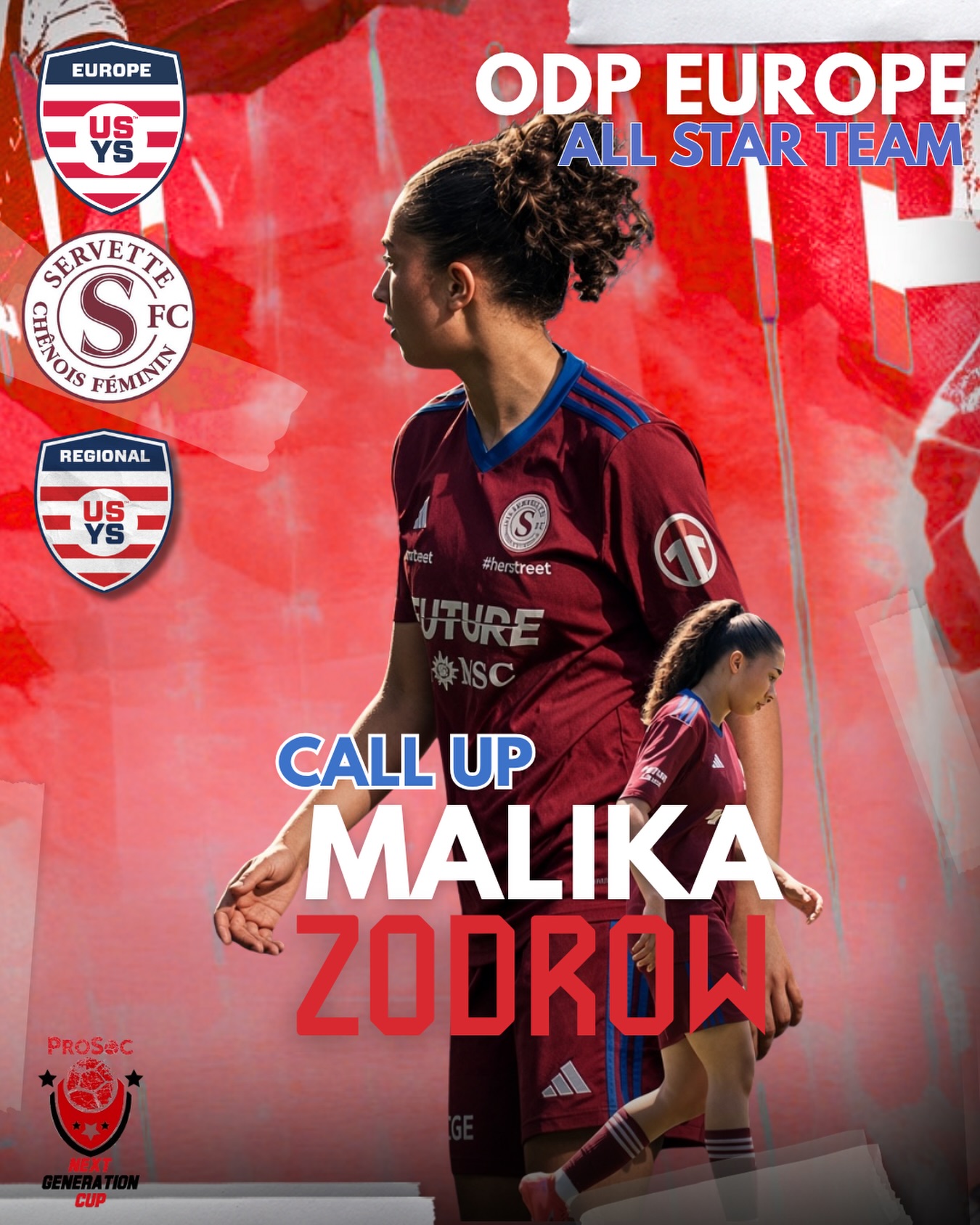 Welcome Malika to the ODP Europe U17 Girls All-Star Team. Ready to bring her passion, personality, and competitive edge to the Next Generation Cup