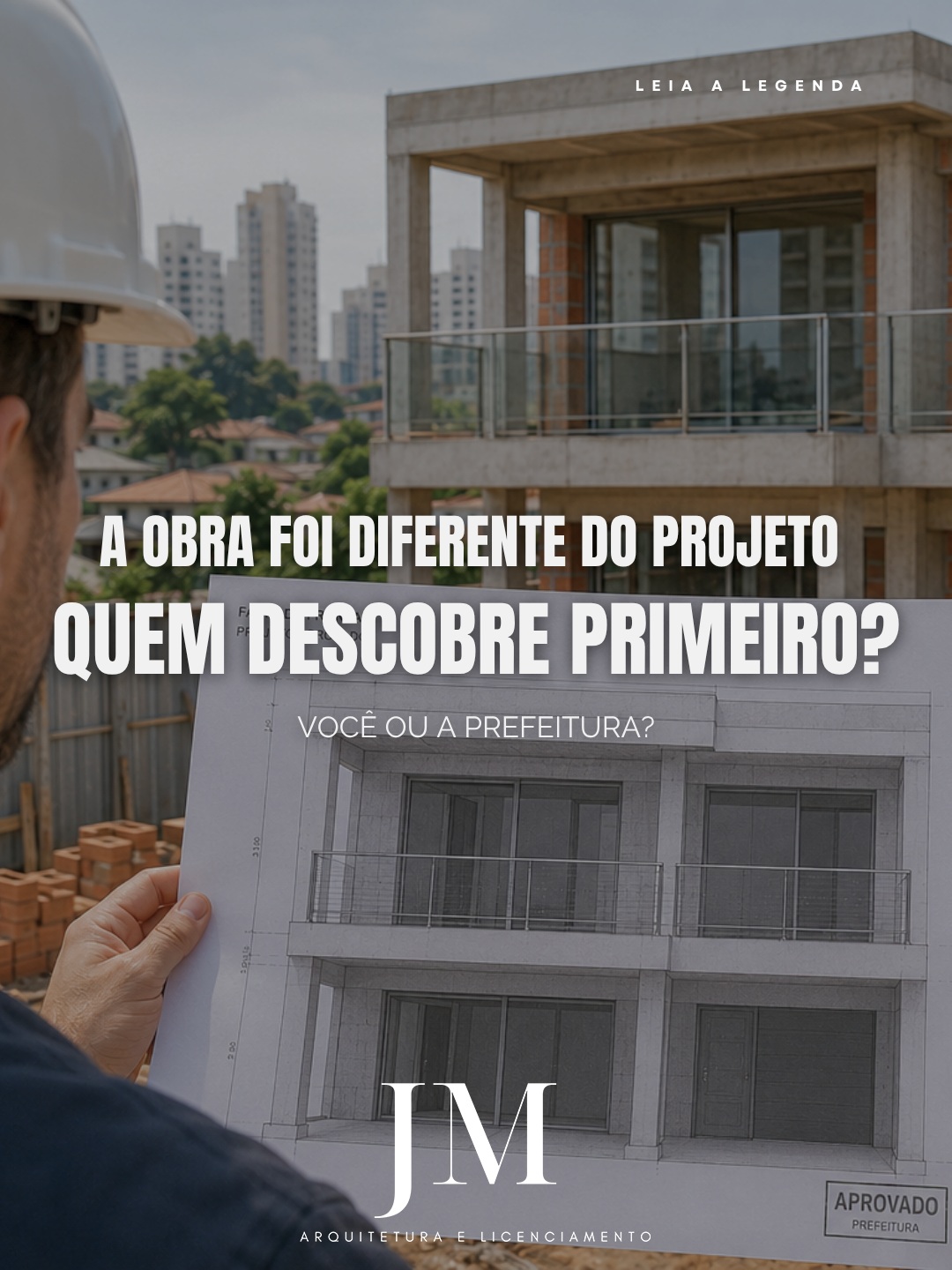 Quando a execução diverge do projeto aprovado, o problema não some. Ele aparece… na vistoria, no Habite-se, na DTCO, na hora de vender.
A prefeitura confronta o que foi construído com o que foi aprovado.
A Receita Federal cruza área declarada com área real.
Qualquer divergência trava o processo.
Identificar essa diferença antes é o que separa uma regularização tranquila de uma regularização cara.
Na JM Arquitetura e Licenciamento, fazemos esse confronto antes de qualquer protocolo.
Envie REGULARIZAR no direct.
#regularizaçãodeobra
#regularizacaodeimoveis
#regularizaçãodeimóveis
#imovelirregular
#regularizaçãodeimoveis
#aprovacaodeprojeto