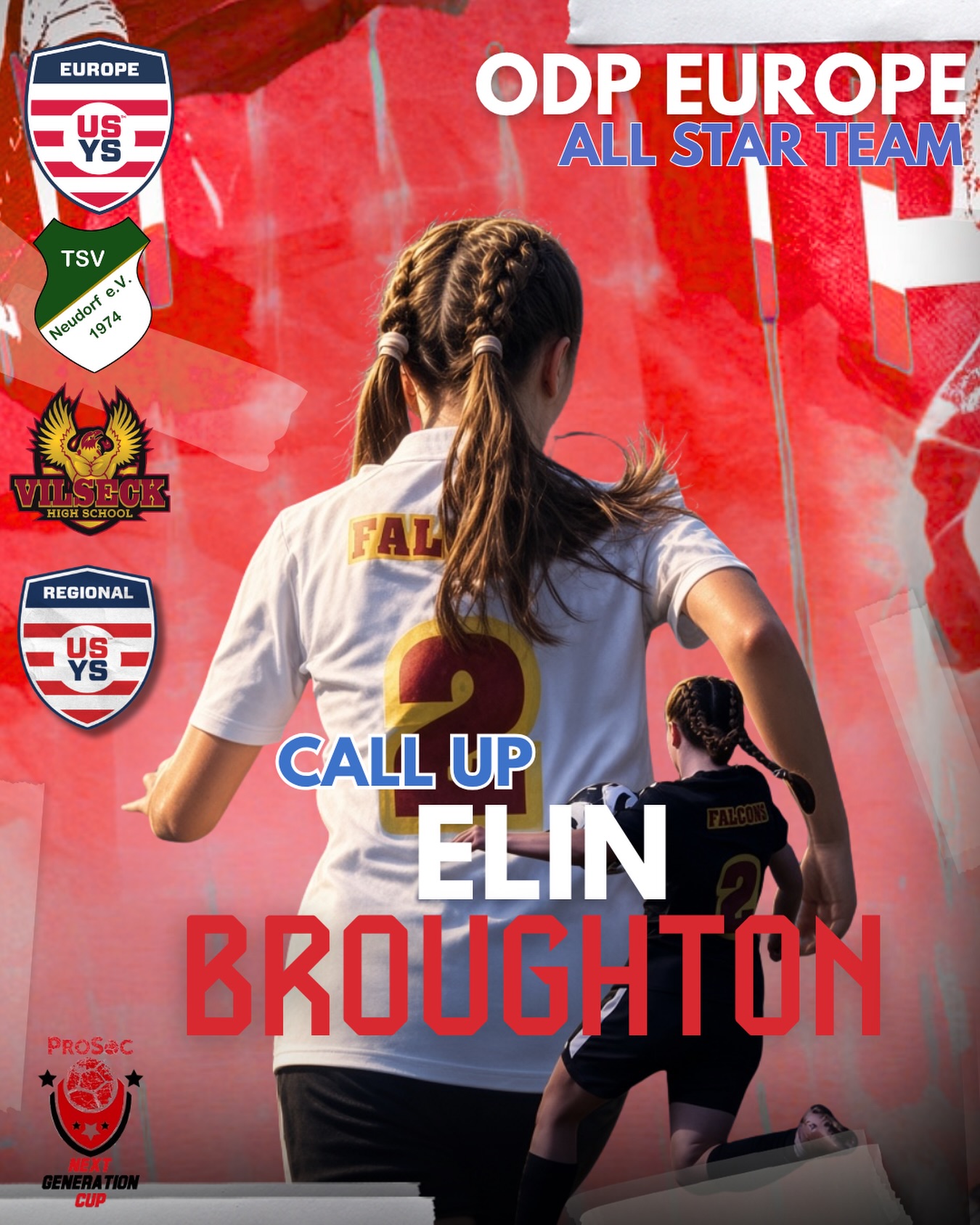 Welcome Elin to the ODP Europe U17 Girls All-Star Team. She’s ready to step up, compete, and make her mark at the Next Generation Cup.
