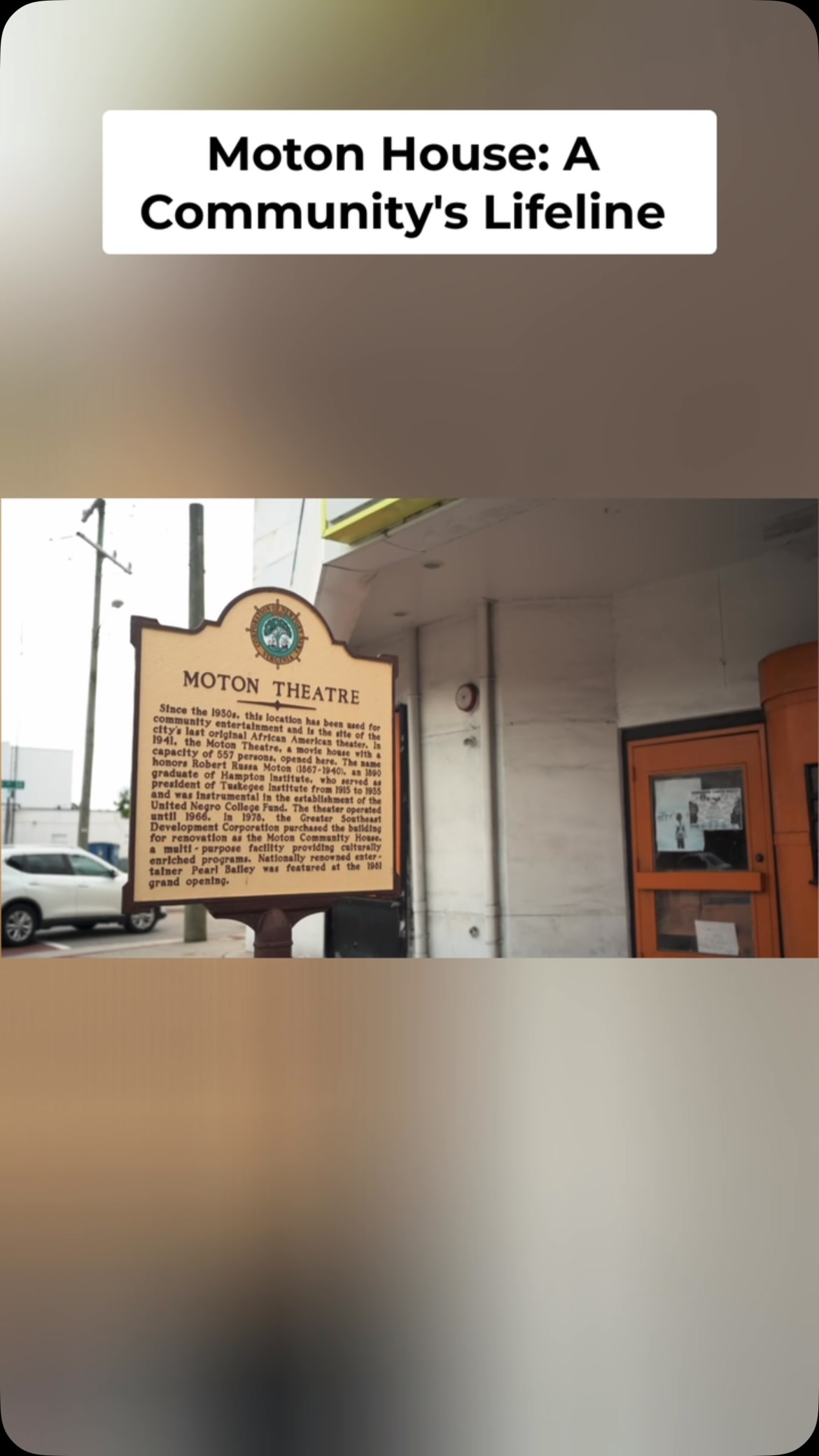 What would it mean to bring the Moton back to life?
In this clip from The Moton: A Legacy of Community, we hear why this space meant so much to generations in Newport News and what reopening its doors could mean for the community today.
Some spaces hold more than history. They still have the potential to serve, connect, and inspire the next generation.
#TheMoton #LegacyOfCommunity #360ArtsAndProduction #NewportNewsVA #CommunityMatters