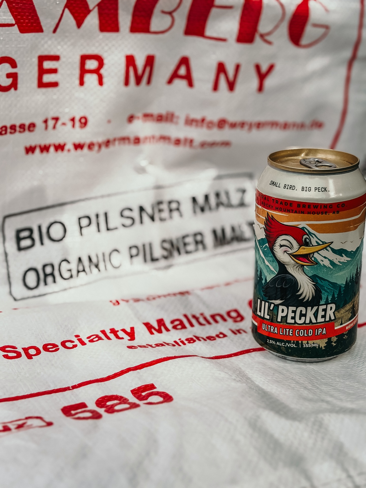 So you’ve heard about our Lil’Pecker, but you don’t know what to expect.
We get it. There’s a lot of assumptions about it. Let’s clear it up…
Lil’ Pecker is a cold IPA. A cold IPA is a hop forward lager with characteristics similar to an IPA, but is crisper, cleaner, and more crushable like a lager.
And since Lil’Pecker is ultra lite, you are getting a super flavourful beer with a nice lite 2.5% ABV. This beer is also made with organic malt. Put that all together and you get a crushable beer that tastes great and keeps you feeling great.
Lil’Pecker Ultra Lite Cold IPA. A lil’ bird with a big peck.