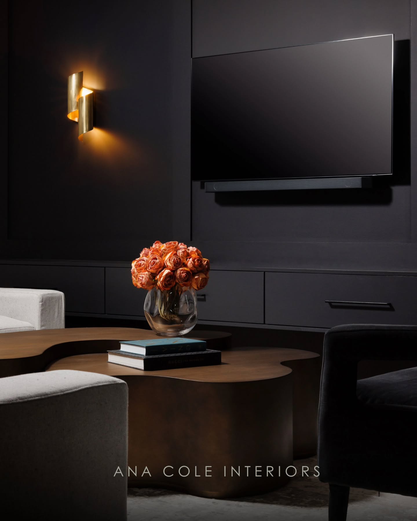 Moody. Intimate.
A media room designed for slow evenings, good company, quiet moments, and everything in between.
Deep colour sets the mood. Soft, feminine details bring balance. A custom entertainment unit anchors it all with understated drama.
Designed, project managed, furnished, and styled by us @anacoleinteriors
Photography by @mike_barry_ca
#AnaColeInteriors #MoodyInteriors #MediaRoom #LuxuryInteriors #CustomMillwork InteriorDesign ResidentialInteriors