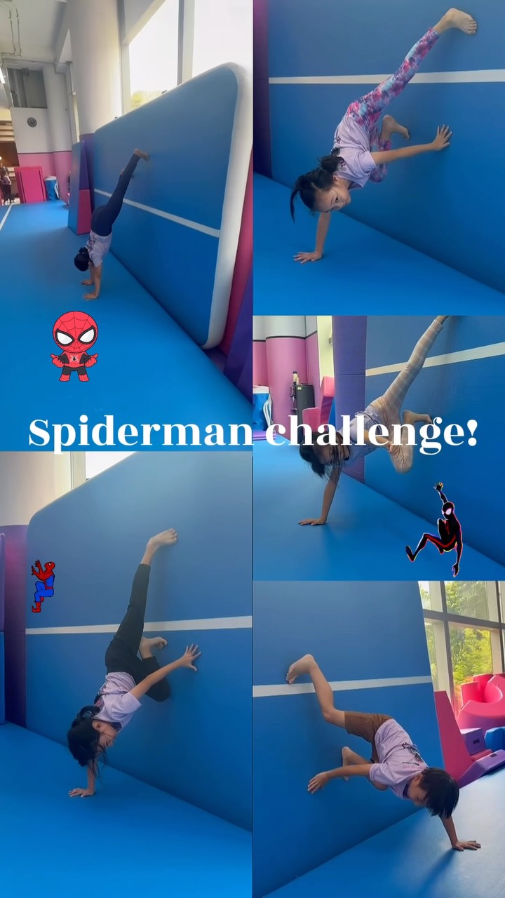 Brand new day, brand new challenge! Coach Daphne put some of her students to the test with the Spider-Man Challenge! 🔥🕷️🕸️