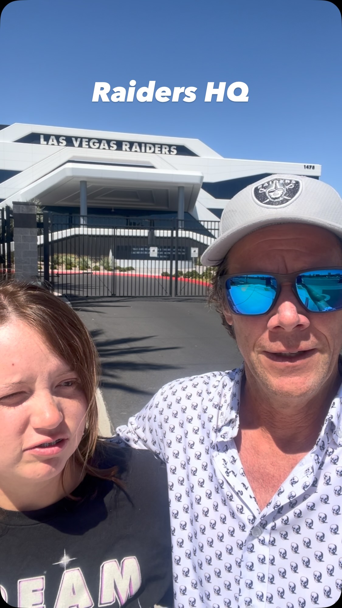 Hangin’ with my cool niece on her 21st birthday. When in Vegas gotta stop by #raiders HQ