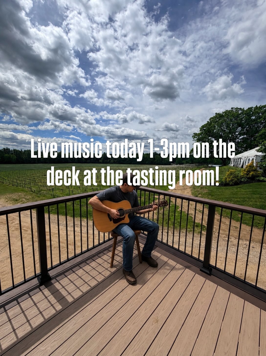Live music today with Dan Morgan!🎸🎸
