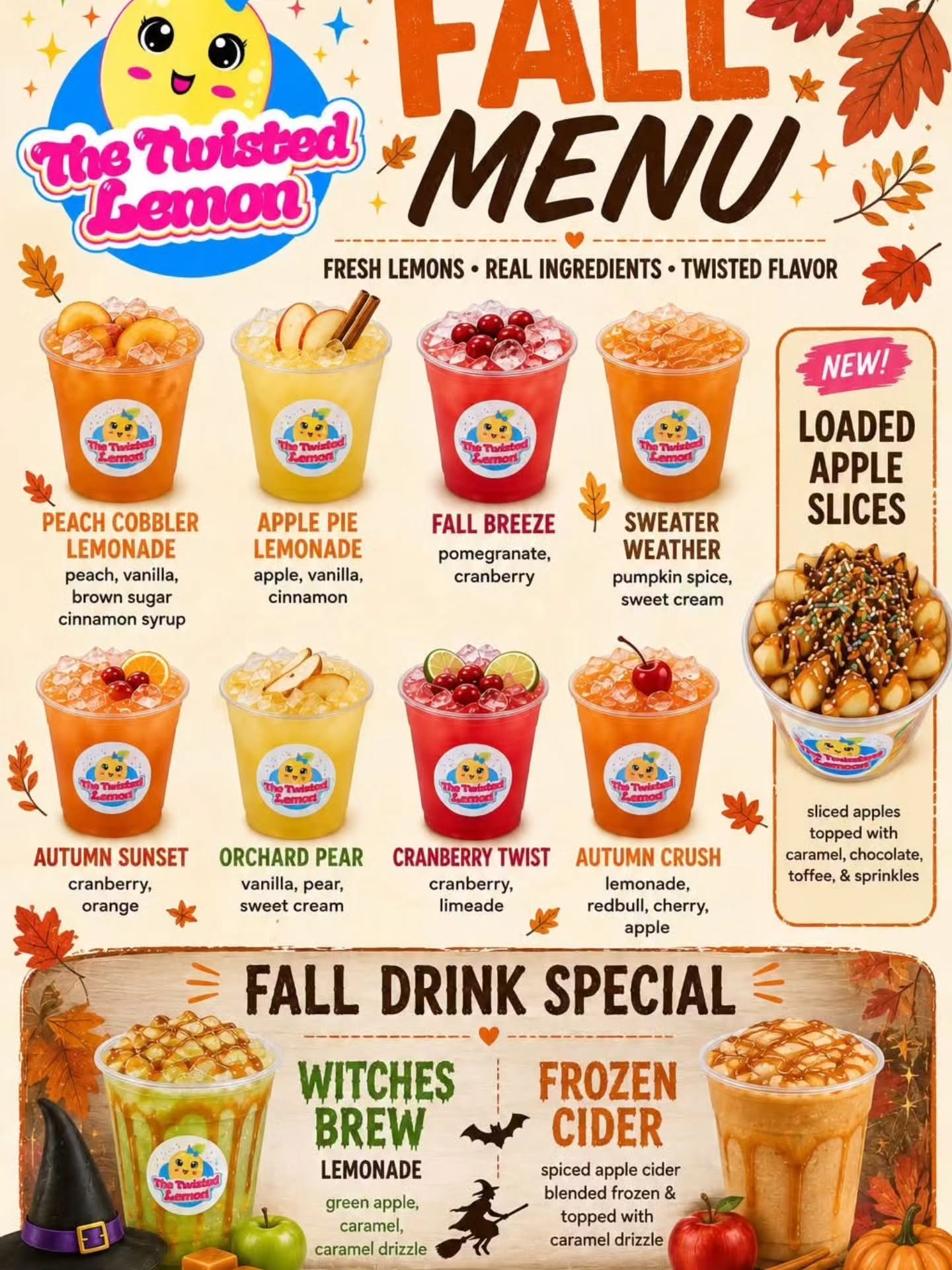 🍋TOMORROW 1-4PM🍋
The @thetwistedlemonok will be at @grassrootschiropracticok
Save your receipt for 50% off your next visit at GRC! 🌱
AND their fall 🍂 menu just dropped!
What flavor do you want to try first?