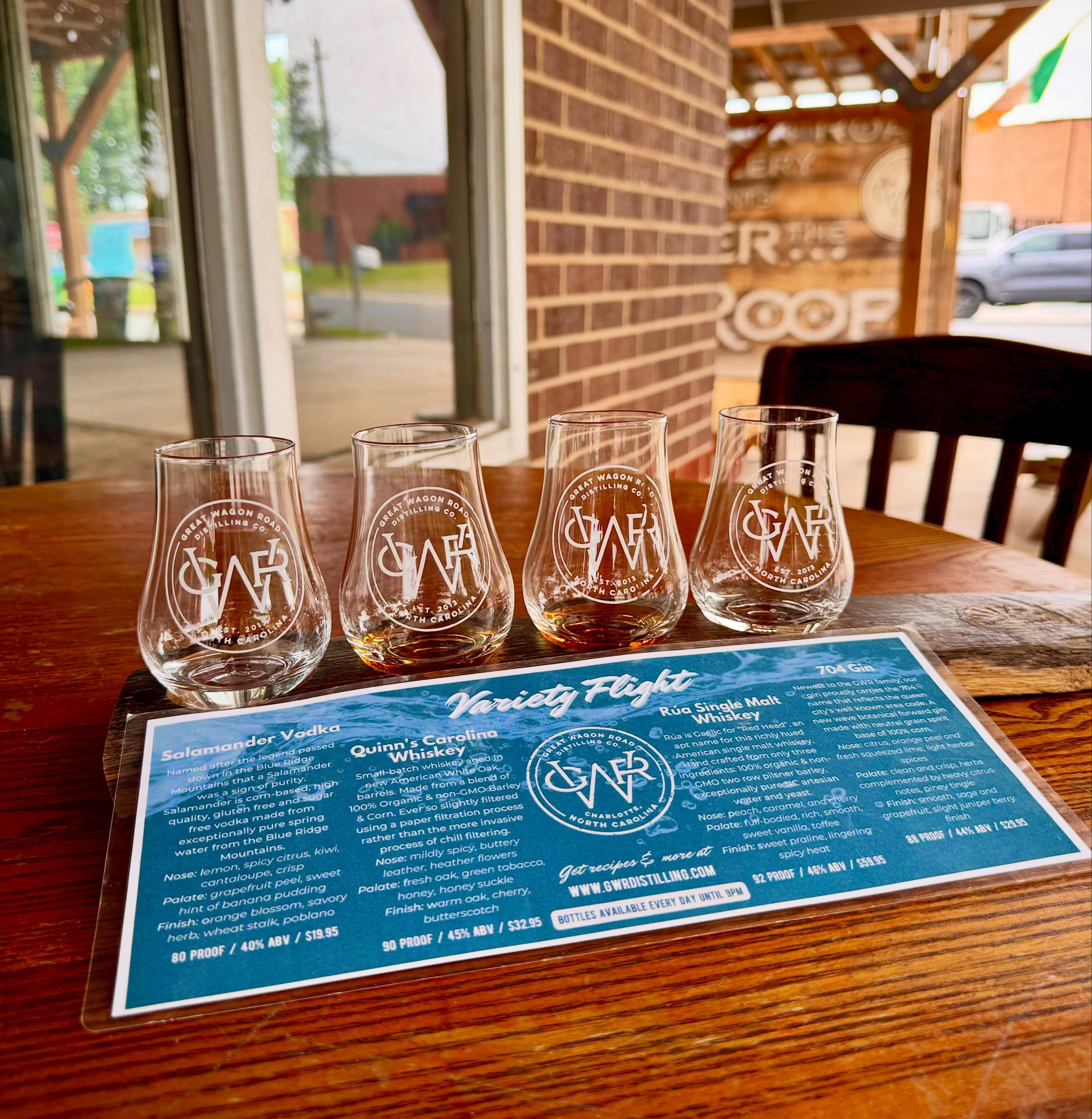 🥃 FRIDAY FLIGHT NIGHT AT GWR! 🥃
Your Friday plans just got a whole lot tastier. Every Friday, sip your way through four of our favorites:
✨ $15 Variety Flights
Rua Single Malt Whiskey• Quinn’s Carolina Whiskey • 704 Gin • Salamander Vodka
🥃 $16 Whiskey Flights
Rua Single Malt Whiskey • Rua Gold Single Malt Whiskey• Quinn’s Carolina Whiskey • Drumlish Irish Poitín
Four pours, one flight, and plenty to discover. Grab your crew, pull up a chair, and make Friday a flight night at GWR!
🍕 Pair your flight with some house-made pizza and make a night of it.
🅿️ Free parking
#GreatWagonRoad #GWRDistilling #FlightNight #WhiskeyFlight #CraftSpirits