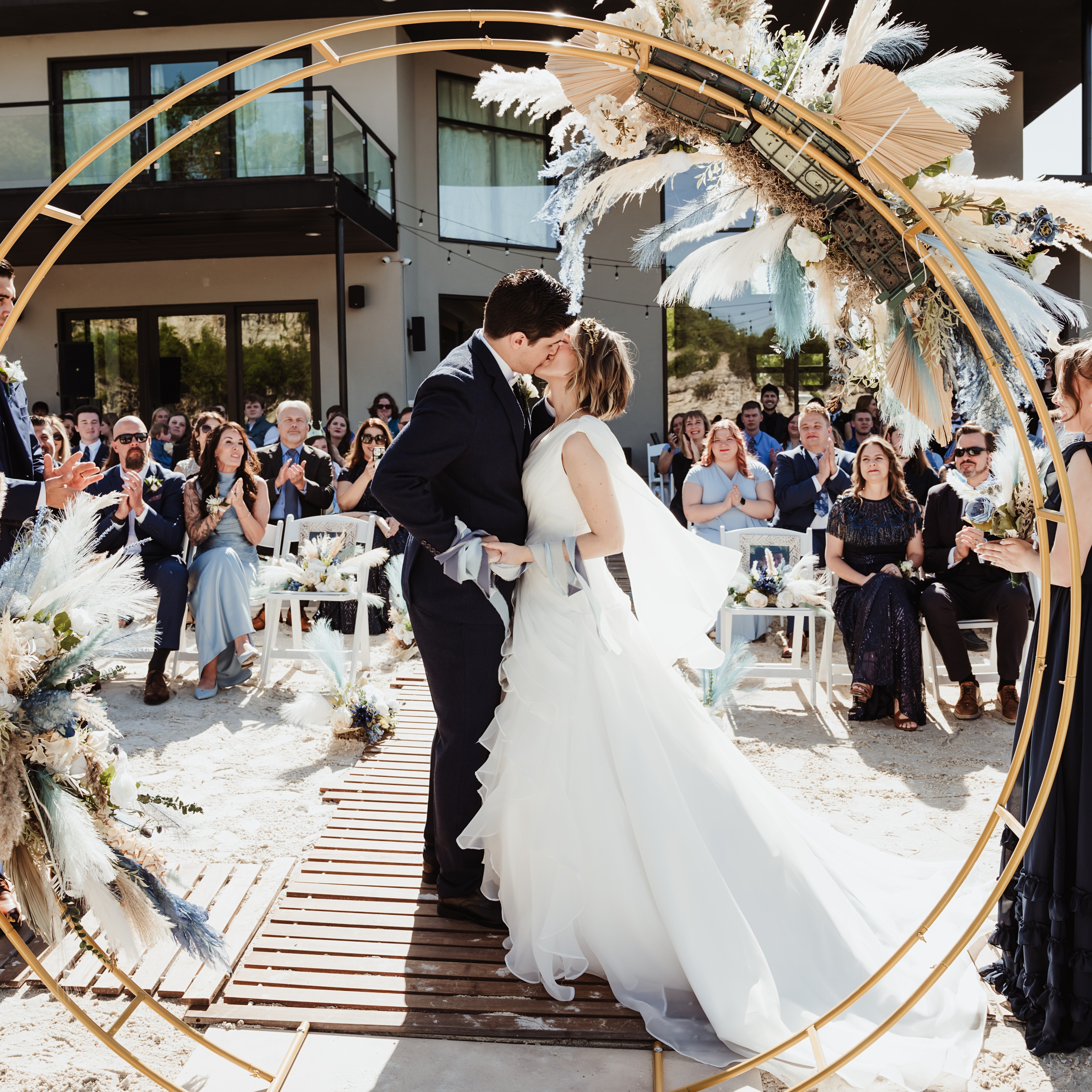 Breathtaking Beach Ceremony in Missouri.
Wedding Planner:
@aray_ofevents - Shauna, Meghan, Sam
Venue: @sunset_bluffs
Catering/Beverage: @mosaicwashmo
Bakery: @celebratinglifecakes
Photographer: @irisheyesphotographystl
Videographer: DudeFilmThis
Florist/Decor: @partiesandpropsepg
DJ: @djsharkattack
Hair: @TheRedBeautySalon
