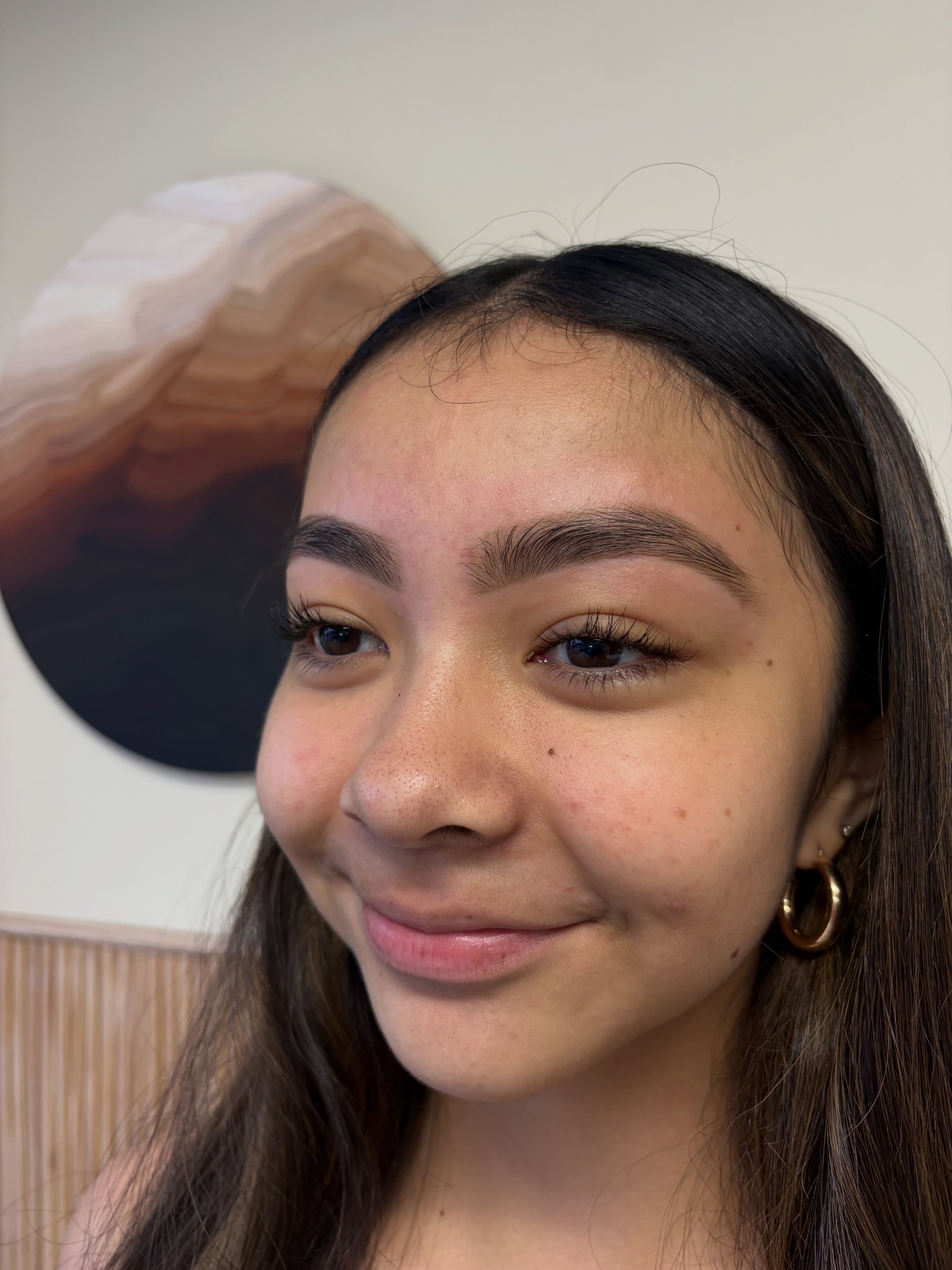This sweet girl is freshly brow W A X E D // and ready for back-to-school! ✏️