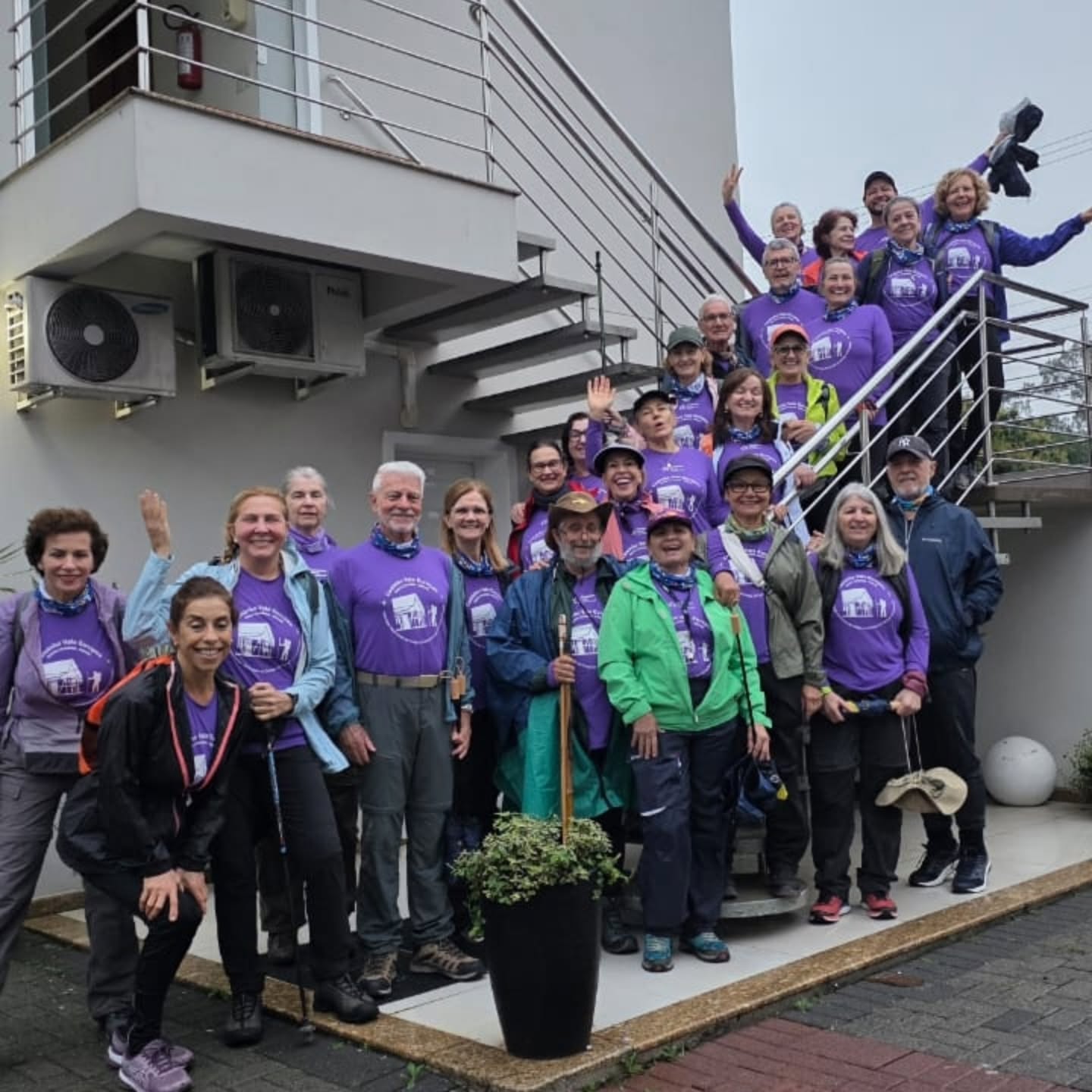 1⁰ dia no Circuito do Vale Europeu com chuva, sol e muita alegria. Vamos que vamos. 🤗👣🥾😘👏
