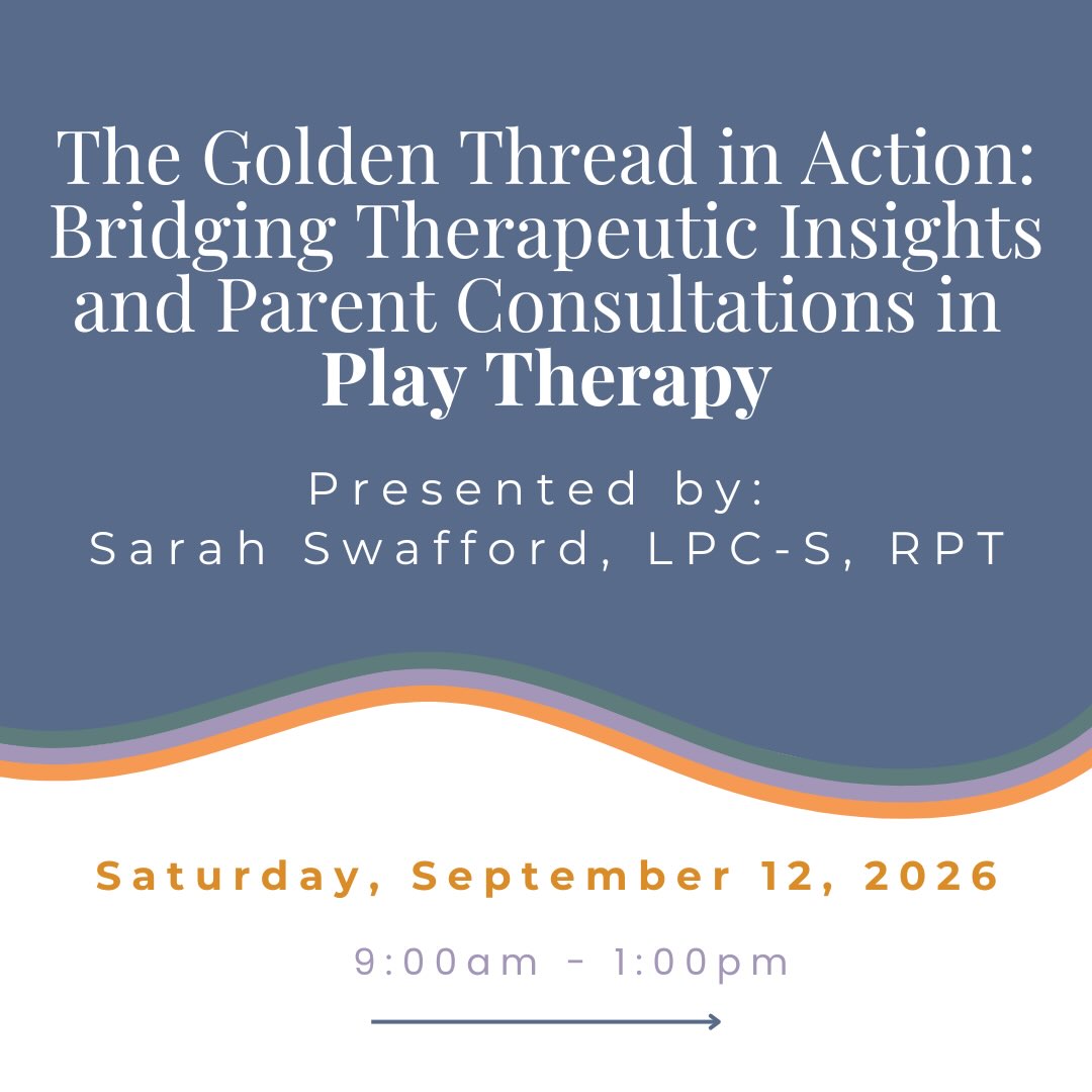 POV: You run a therapy practice, open another location, survive the summer…and suddenly realize you haven’t posted on Instagram in a while. 😂
(More on that new location in the coming weeks)
For now, consider this our official return.
And we’re coming back with one of our favorite things: TRAINING!
The Golden Thread in Action: Bridging Therapeutic Insights and Parent Consultations in Play Therapy
Taught by Sarah Swafford, LPC-S, RPT
Saturday, September 12, 2026 9:00-1:00pm
Early bird discount available through August 31. Use Code: GOLDEN at check out
Link in bio under “Upcoming CE Trainings”
.
.
.
Summer break is over. Class is back in session. 📚✨
#elpasotexas #texas #parentconsultation #playtherapy #childcenteredplaytherapy