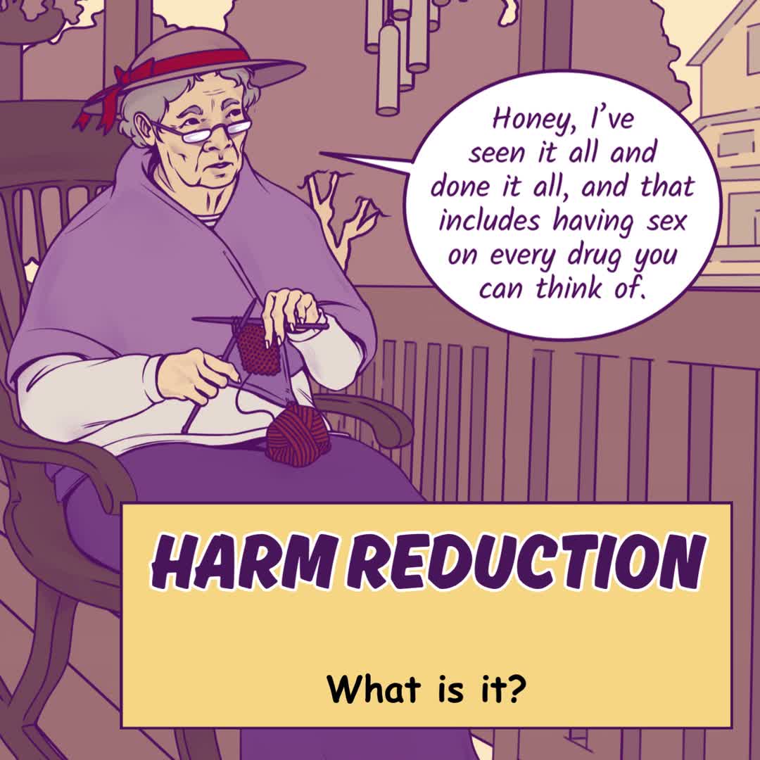 What is harm reduction? Swipe to learn more alongside our favorite grandma.
View the animated episode here: https://youtu.be/8DjGfYHj-Dk
#TestedComic #Comic #HarmReduction