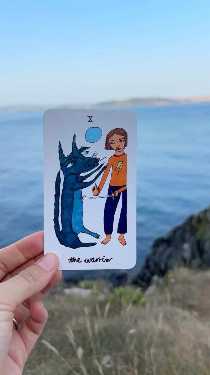 🐦⬛This is your sign to make friends with the part of you who was the kid who had to be a warrior.
🤍This archetype turns up as an important guide for those who are connecting with a reclamation of expression, of experiencing shutting down to avoid big feelings - especially anger. A reclamation of a sense of justice, and in dealing with shame and guilt. Making friends with this inner child archetype is a pathway to finding a sense of homecoming in existing - as the wonderful you that belongs here.
❤️ from The Book of Love oracle deck - available on my site