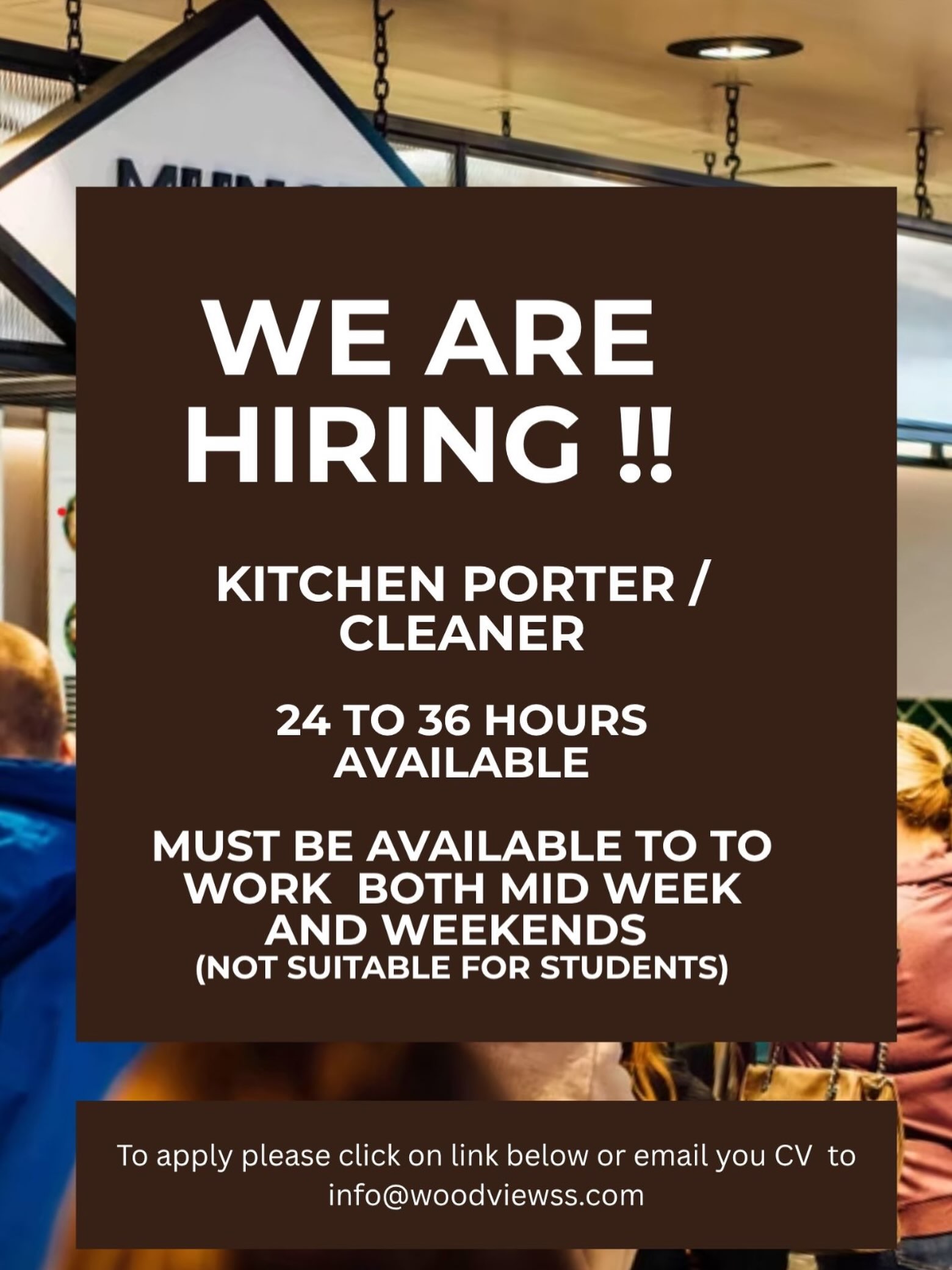 To apply please click on following π
https://www.woodviewss.com/workwithus