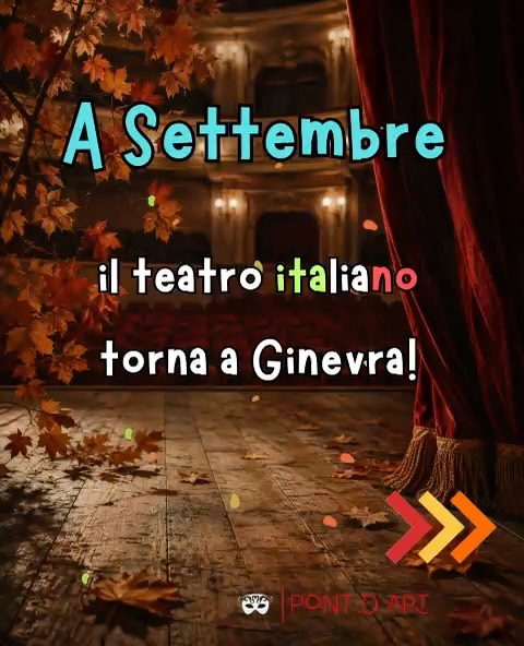 Torna a Settembre il teatro in italiano di Pont d’Art con tre appuntamenti!
Martedì 15 Settembre - The Italian Night Live
Sabato 19 Settembre - Delitto a Villa Freundler (cena con delitto)
Lunedi 28 Settembre - Open Day corsi di teatro in italiano
👉🏻 link in bio
#teatroitaliano #pontdart #ginevra #cenacondelitto #italianiaginevra