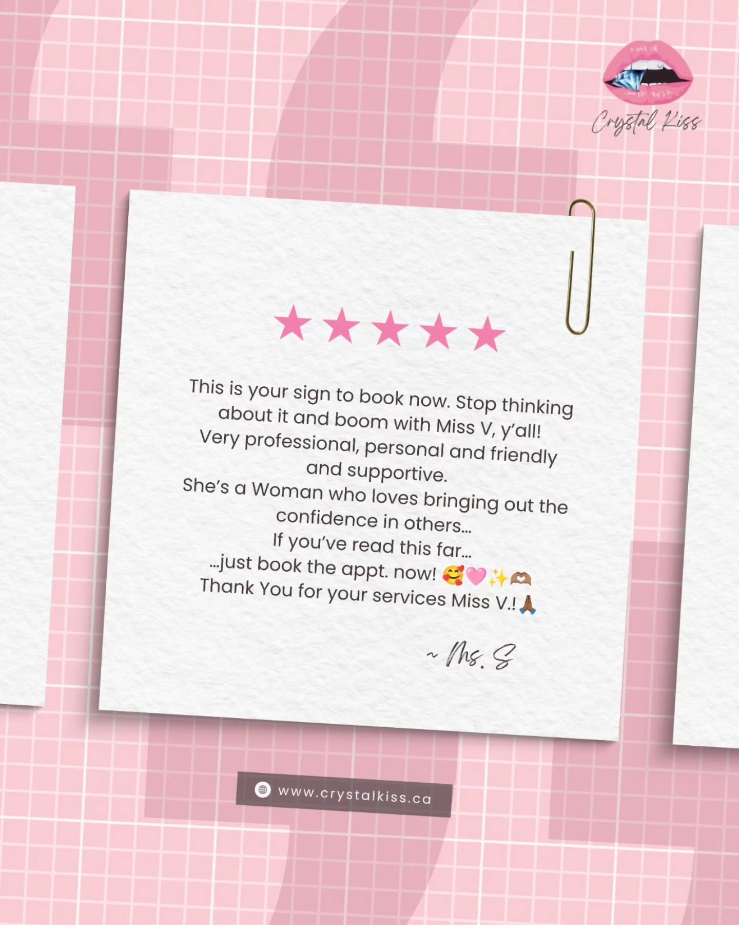 Miss V doesn't miss, and this review proves it. 25 years of dental expertise, zero fluff, all results. If you've read this far, that's your sign. Book the appointment, babe.
π 2588A Yonge St, Suite #106 (2nd Floor), Toronto
π MonβFri, 9AMβ6PM EST
π§ crystalkiss.toronto@gmail.com
π www.crystalkiss.ca
#CrystalKissToothGems #ClientLove #toothjewelry #ToothGemSpecialist