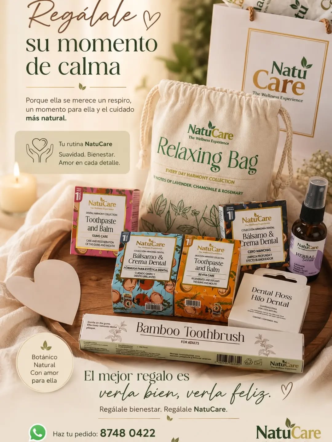 Este Día de la Madre, regalale algo más que un detalle: regalale su momento de calma. 🌿🤍
Una pausa para ella, una rutina para cuidarse y ese pequeño instante de bienestar que también merece cada día.
Suavidad, cuidado y naturaleza en una rutina NatuCare.
Porque después de cuidar tanto a los demás, también merece un momento para ella. ✨
📲 Pedidos: 8748 0422
#NatuCare #DíaDeLaMadre #RegaláBienestar #MomentoDeCalma #CuidadoNatural