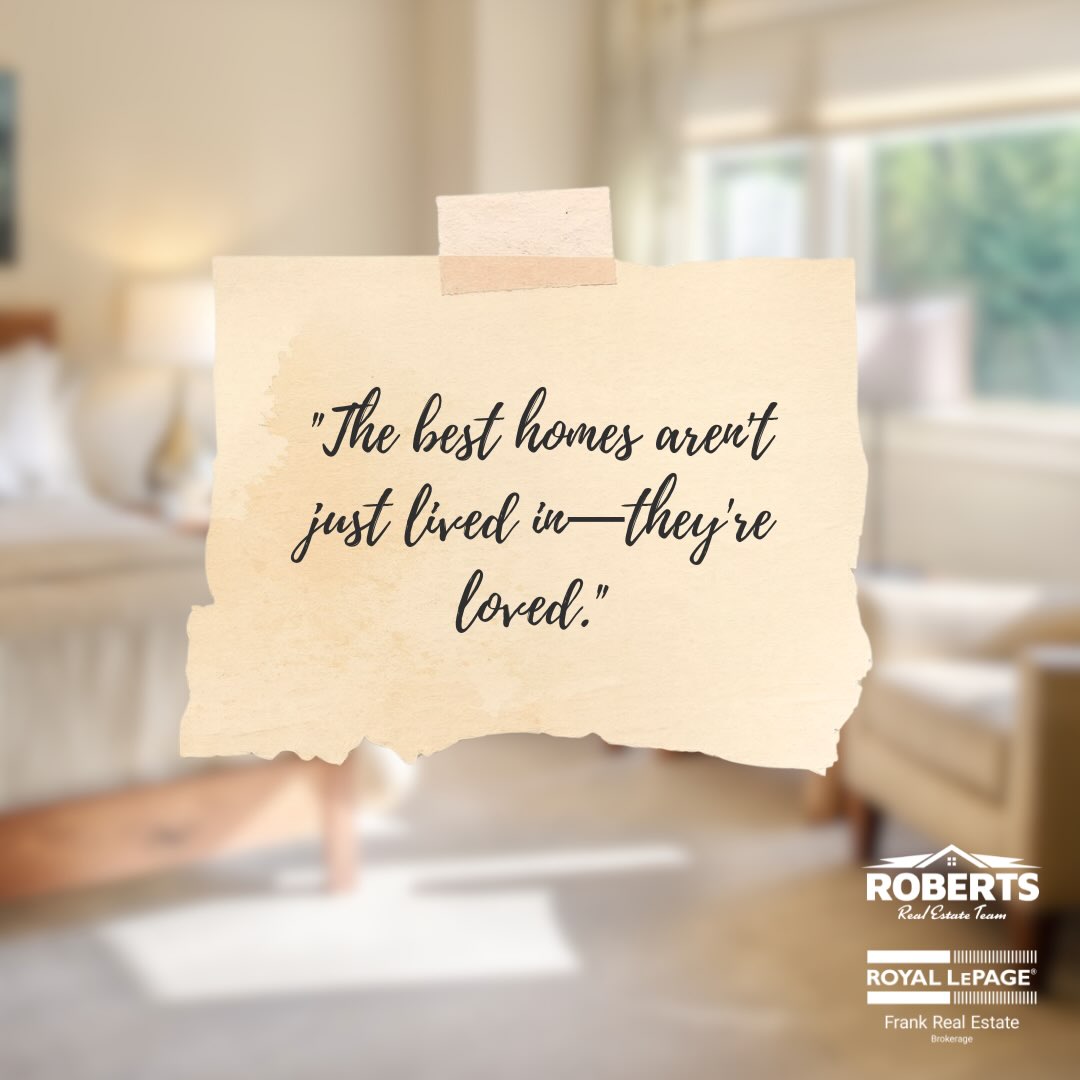 A home isn’t defined by its square footage or finishes. It’s shaped by the everyday moments that happen inside—family dinners, quiet mornings, celebrations, and memories that last a lifetime.
That’s why we believe finding the right home is about so much more than the property itself.
📲 Whenever you’re ready for your next chapter, The Roberts Team is here to help you find the place that feels like home.
#TheRobertsTeam #RoyalLePageFrank #HomeStories #RealEstateWithCare #HomeJourney