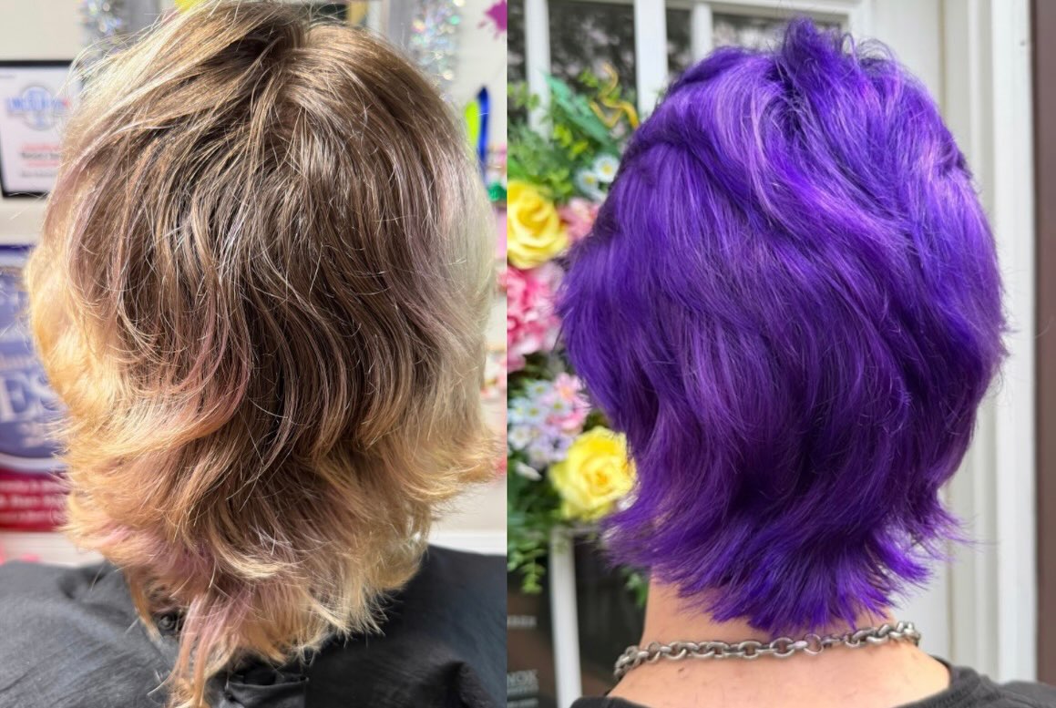 The magic behind creative colors πͺ
How cool did this purple turn out ?!
Danger Jones Creative
.
.
.
#creativecolor#purplehair#newlenoxhair#dangerjonescreative