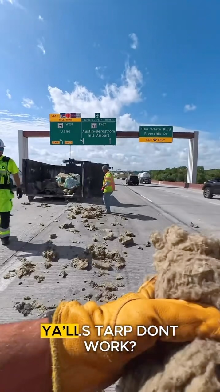 Dropped my dumpster on Highway 71!