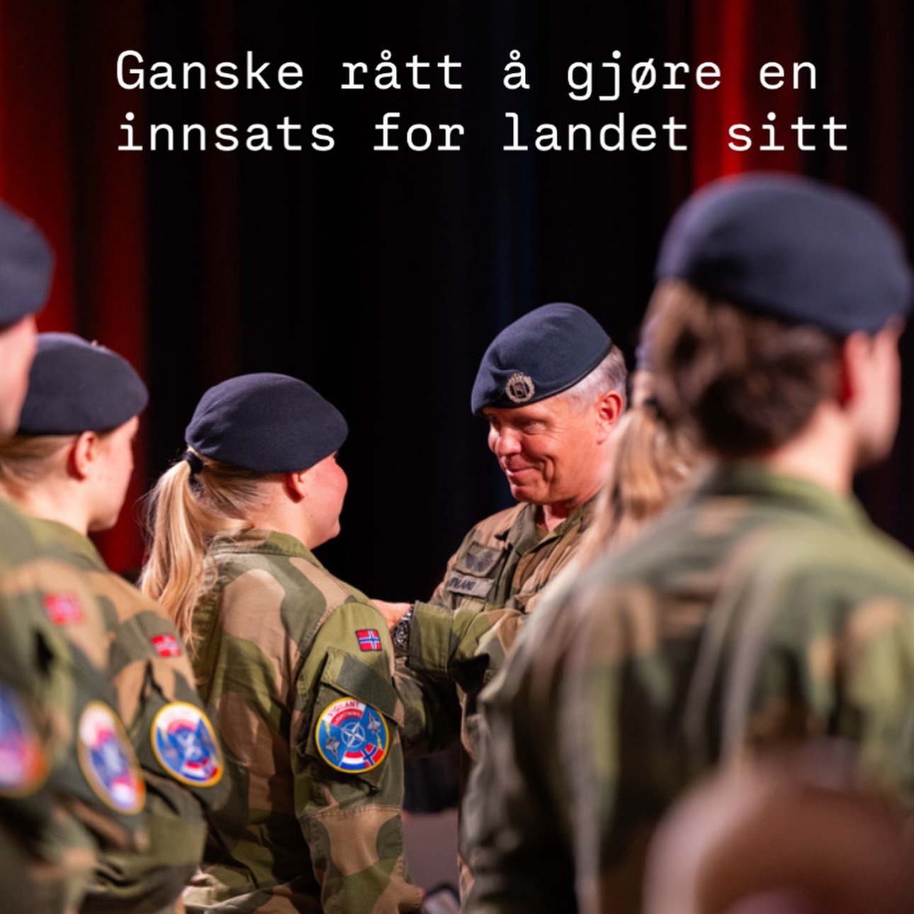 Ganske rått ❤️🇳🇴
Foto: Forsvarets mediebank