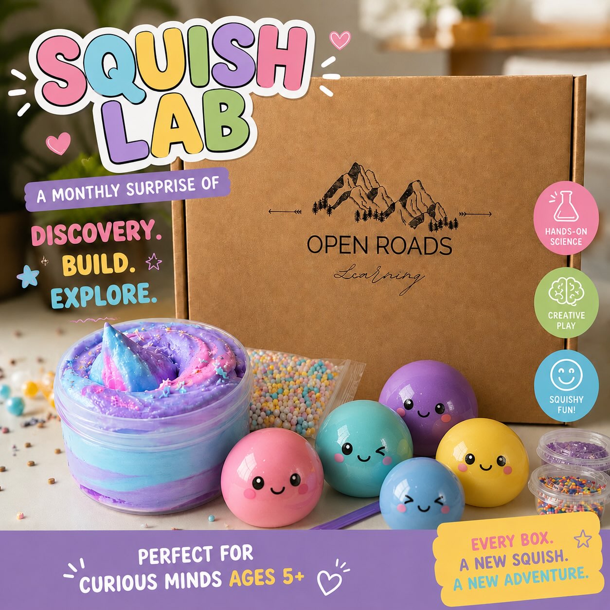 🧪✨ SQUISH LAB IS COMING! ✨🧪
Get ready to squish, create, experiment, and explore! 💜