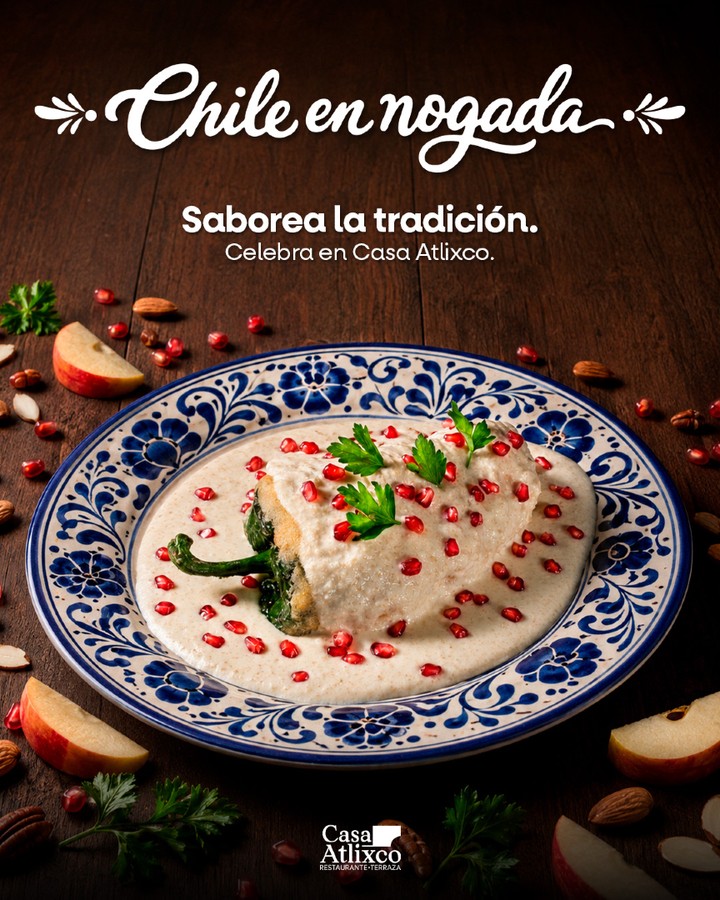 Una tradición que se disfruta en cada bocado. 🇲🇽✨ Ven a Casa Atlixco y déjate conquistar por nuestro chile en nogada. 🤍🌶️
#ChileEnNogada #CasaAtlixco #SaboreaLaTradición