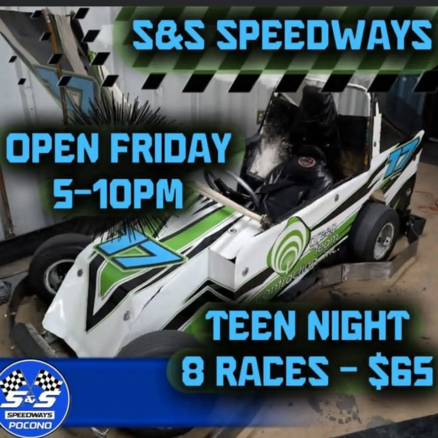 Come race at S&S Speedways Inc tonight is our teen night!
Get 8 races for $65 instead of our regular $80!
-
-
-
#bethlehempa #hangout #drift #viral