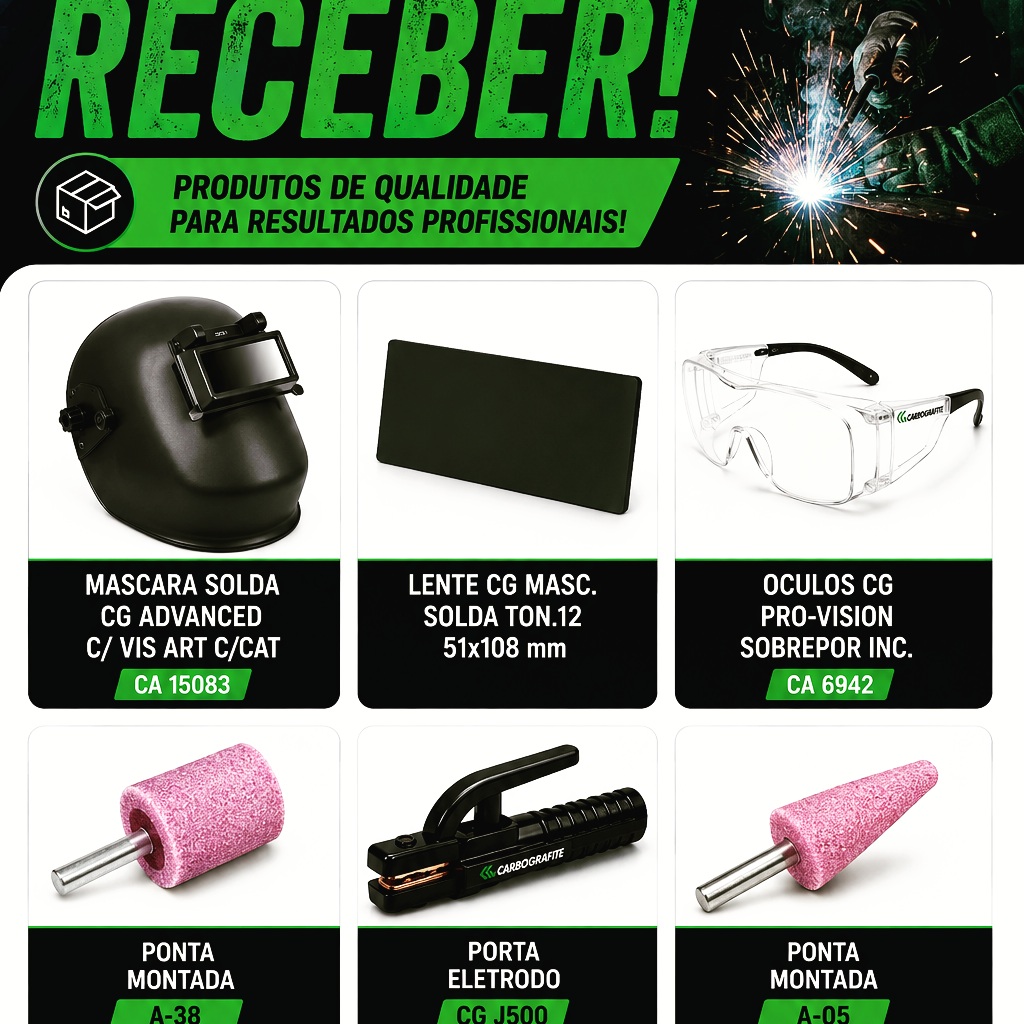 🛠️ PRODUTOS DE QUALIDADE PARA RESULTADOS PROFISSIONAIS!
Na hora de soldar, cortar, desbastar ou realizar trabalhos que exigem precisão, contar com os equipamentos e acessórios certos faz toda a diferença.
Na Soldenge, você encontra soluções para diferentes necessidades do profissional:
🔥 Máscaras para solda
👓 Óculos de proteção
🛡️ Lentes para máscara de solda
⚡ Porta-eletrodos
⚙️ Pontas montadas e muito mais
Mais do que ter o equipamento certo, é importante escolher produtos adequados para cada aplicação, contribuindo para segurança, produtividade e qualidade no trabalho.
📲 Precisa fazer uma cotação? Fale com a Soldenge e consulte nossa linha de produtos.
👉 Salve esta publicação e envie para aquele profissional que está sempre precisando renovar os equipamentos.
#Soldenge #Soldagem #SegurançaDoTrabalho