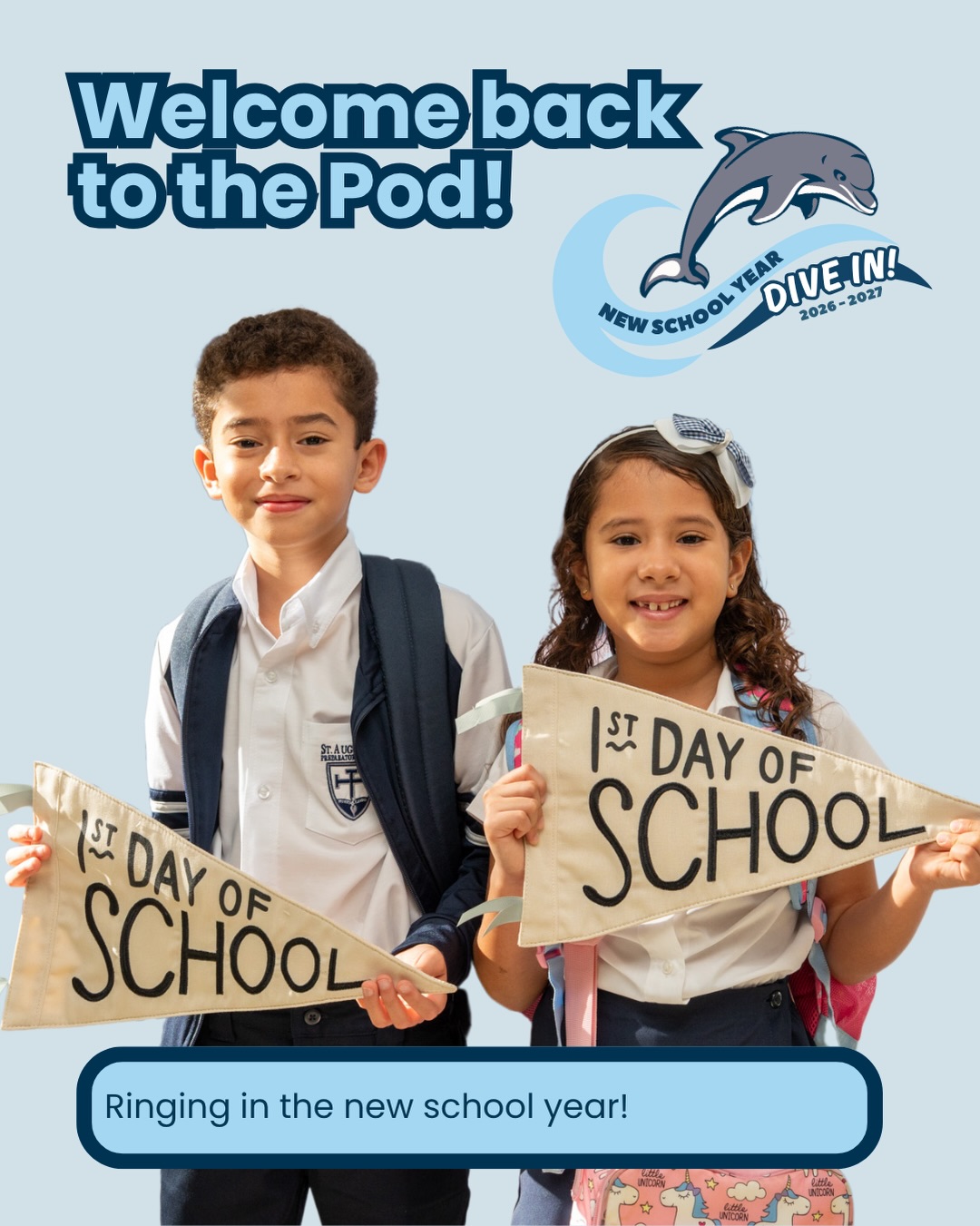 We are thrilled to embark on this new academic year together as one Pod and see our students contribute their talents and resources to serve the common good! Let’s go Dolphins, let’s go! 🐬