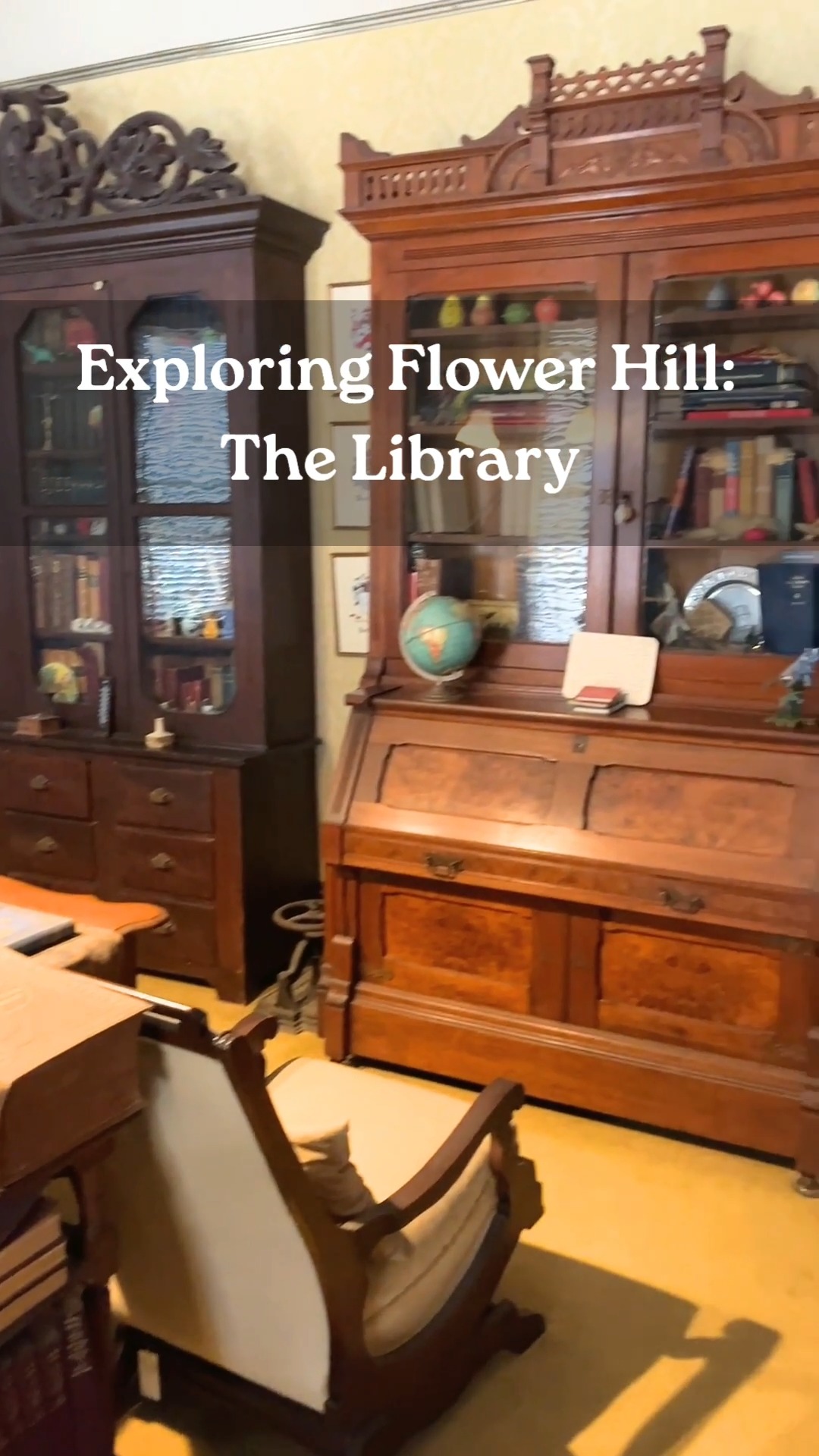 A school started in this room! The Austin School of Theology began here, taught by Reverend Smoot. No campus, no lecture hall, just a library and whoever showed up.
Look around, and you can trace the family through the furniture. Every piece came from Kentucky and Tennessee. The walnut bookcase was made for Sallie when she was a girl. It traveled to Texas with her. The small oak one belonged to the children. The plain walnut bookcase against the east wall holds Lawrence's law books.
One room. Three generations. A whole institution.
#ATXHistory #HistoricAustin #OldWestAustin #PreservationMatters