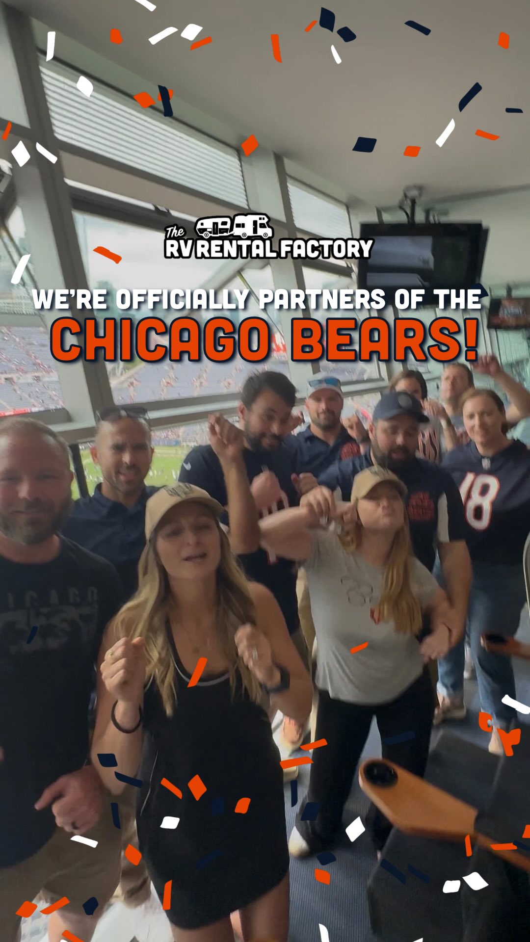 Still not over Saturday. 🐻⬇️
Getting to kick off our partnership with the Chicago Bears surrounded by our friends, family, and an incredible crowd was one of those “is this actually our life?!” moments.
Safe to say we celebrated accordingly. 😂🕺💃
First pre-game down and we’re already counting down to the next one. Here’s to a season full of tailgates, RVs, Bears football, and a whole lot more dancing. 🏈🤎
#ChicagoBears #BearDown #ChicagoBearsPartner