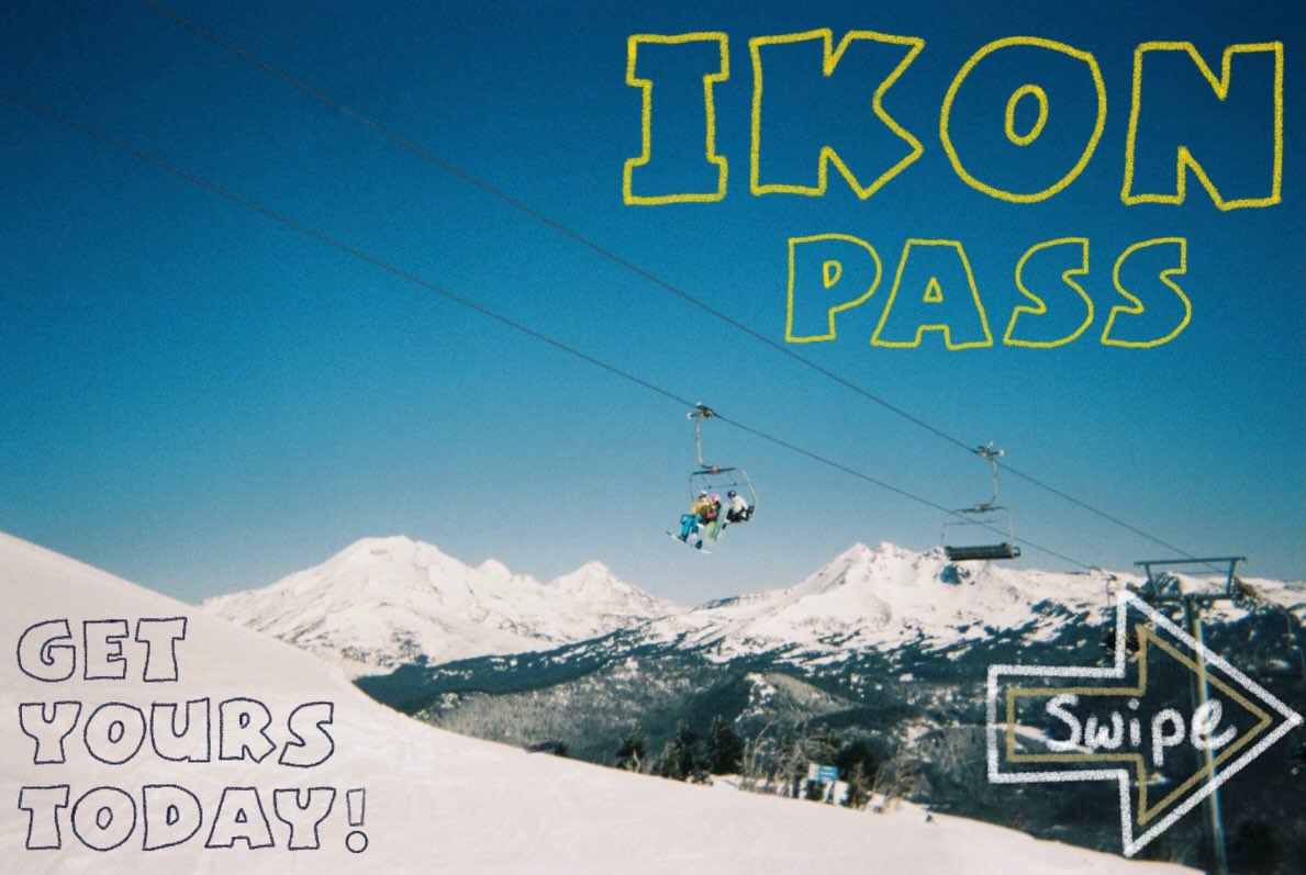 Welcome back to school! Thinking about ski season? Get your Ikon pass now before prices increase! We can’t wait to hit the slopes with you!
