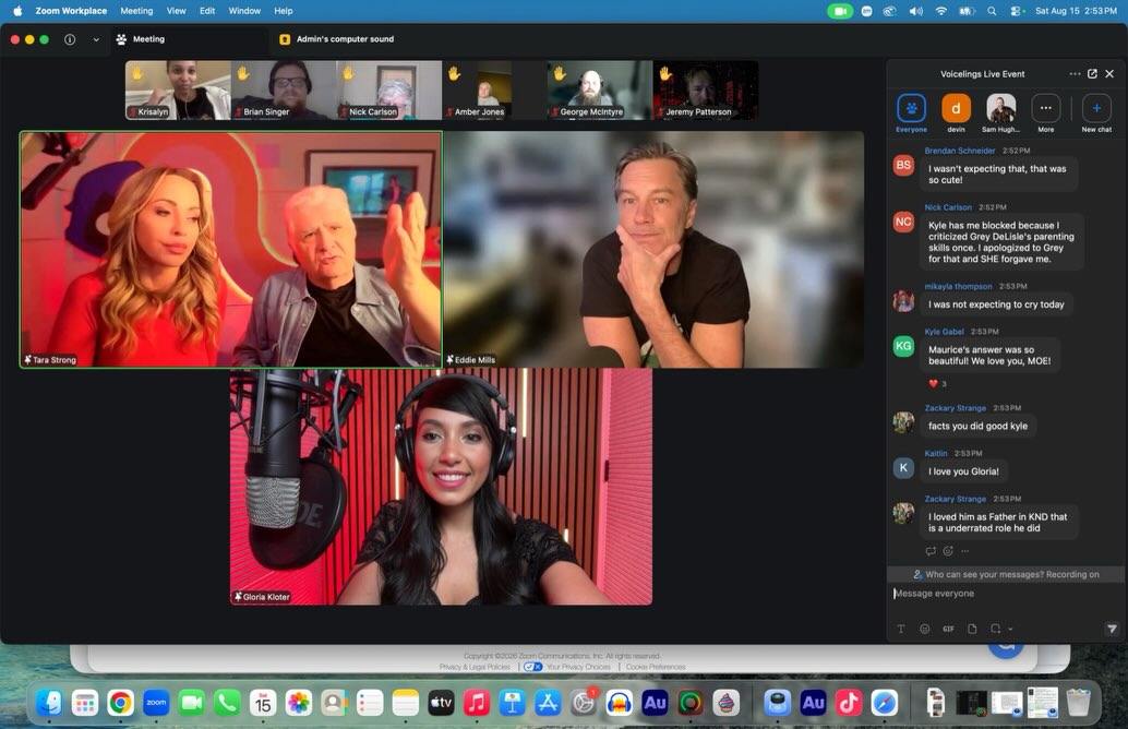 One of the many reasons I love being a @voicelings is that not only am I part of one of the most loving and welcoming communities, but I also get opportunities to ask questions one-on-one with the legendary @tarastrong and voice acting icons like @maurice_lamarche, the voice of Brain from Pinky and the Brain and so many other characters from my childhood 🤯
Thank you, @theeddiemills, for picking me today! I was able to ask what steps I can take toward becoming @sagaftra eligible and eventually joining the union, and I got some amazing feedback on the many reasons why this is such a great career goal for me as a voice actress 🎙️✨
Swipe to see @tarastrong and @maurice_lamarche laughing together at the end, and my sweet friend @voice.novice, who also got to ask a question today! A special thank you to @jennifermartinvo for sending me the screenshot on the second slide. I look so happy because @maurice_lamarche was congratulating me for having SAG-AFTRA membership as one of my career goals, and it really lifted my spirits 🥹
Also Capturing Kaitlin saying “I love you Gloria” in the first slide is EVERYTHING! I’m just in awe of how much insight and love we get from these meetings! 🥰
Thank you, @tarastrong, @theeddiemills and the whole @voicelings team for making these Legends Live sessions happen for us! These are truly priceless, and I can’t wait for the next one! 🙌🏼
If you’d like to become a Voiceling like me and join one of the most supportive communities out there for voice actors, click the link in my bio to get 60% off the full price! 🫶🏼