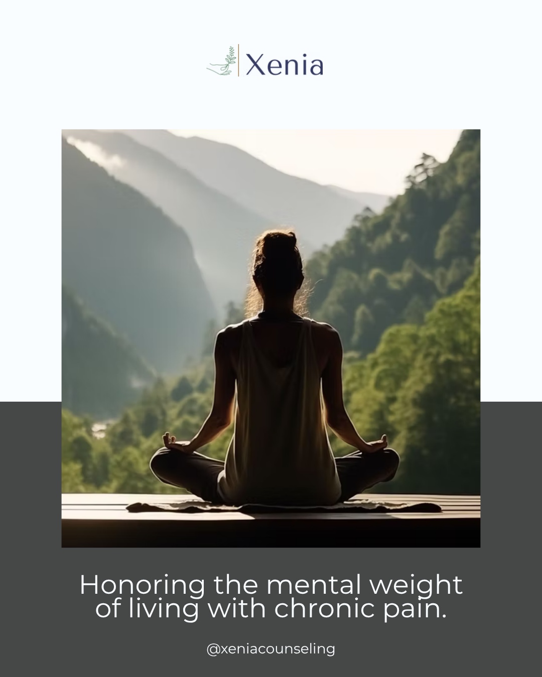 When you live with chronic illness, fatigue, or invisible physical pain; the mental toll is often just as taxing as the physical symptoms.
You constantly calculate your energy, cancel plans you were looking forward to; and you manage the frustration of looking "fine" on the outside while struggling on the inside.
At Xenia Counseling, we hold space for the unique grief and identity shifts that come with chronic conditions. Therapy won't magically cure a physical ailment, but it provides a gentle landing pad to process the frustration, combat isolation, and find meaning beyond your diagnosis.
You don’t have to carry the weight of chronic illness alone. Visit our website to connect with a therapist who understands medical trauma and chronic pain.
#ChronicIllnessSupport #SomaticPain #InvisibleIllness #XeniaCounseling