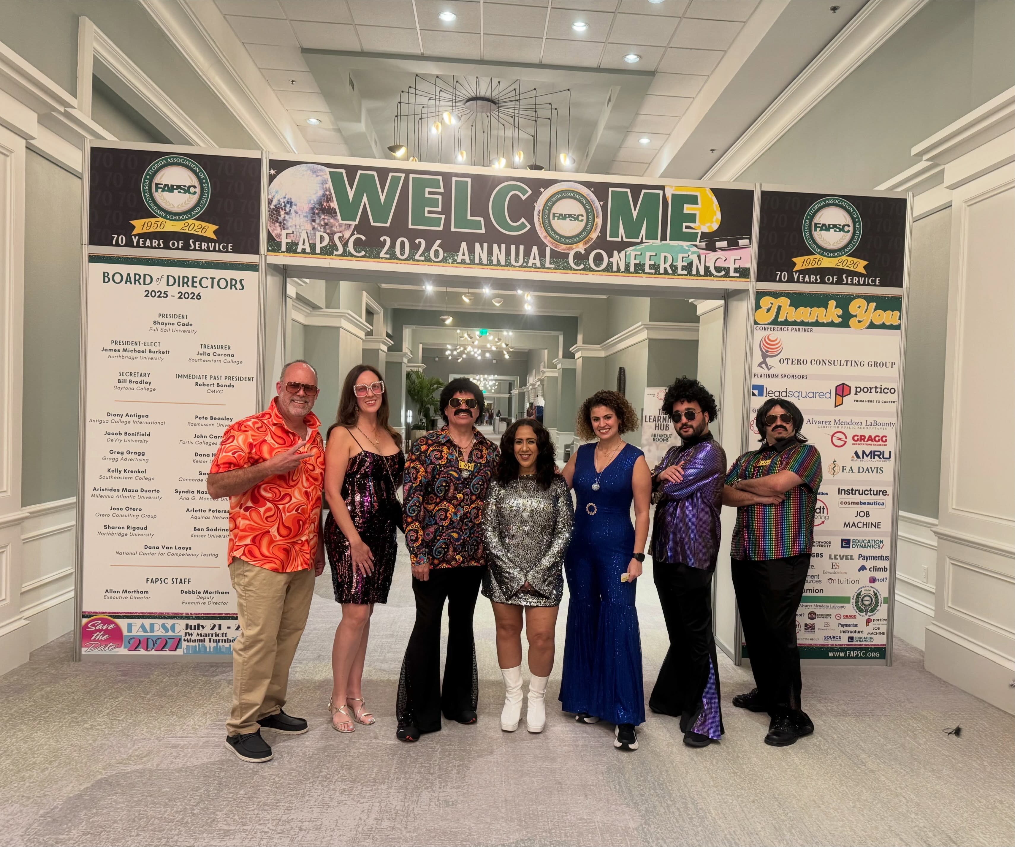 🕺✨ Otero Consulting Group went back to the ’70s! ✨💃
We had an unforgettable time at the FAPSC 2026 Conference, celebrating the 70th year of FAPSC with a Casino Night that brought all the best of the ’70s back to life!
From the outfits and hairstyles to the music, energy, and plenty of fun at the tables, our Otero Consulting Group team fully committed to the theme. 🪩🎰
We may have been dressed for the ’70s, but we were definitely there to celebrate the present, and the future, of our industry.
Cheers to 70 years of FAPSC and to the incredible people who make this community so special!
#FAPSC2026 #FAPSC70 #OteroConsultingGroup #CasinoNight #70sTheme 70sNight ConferenceLife TeamOtero Celebrating70Years