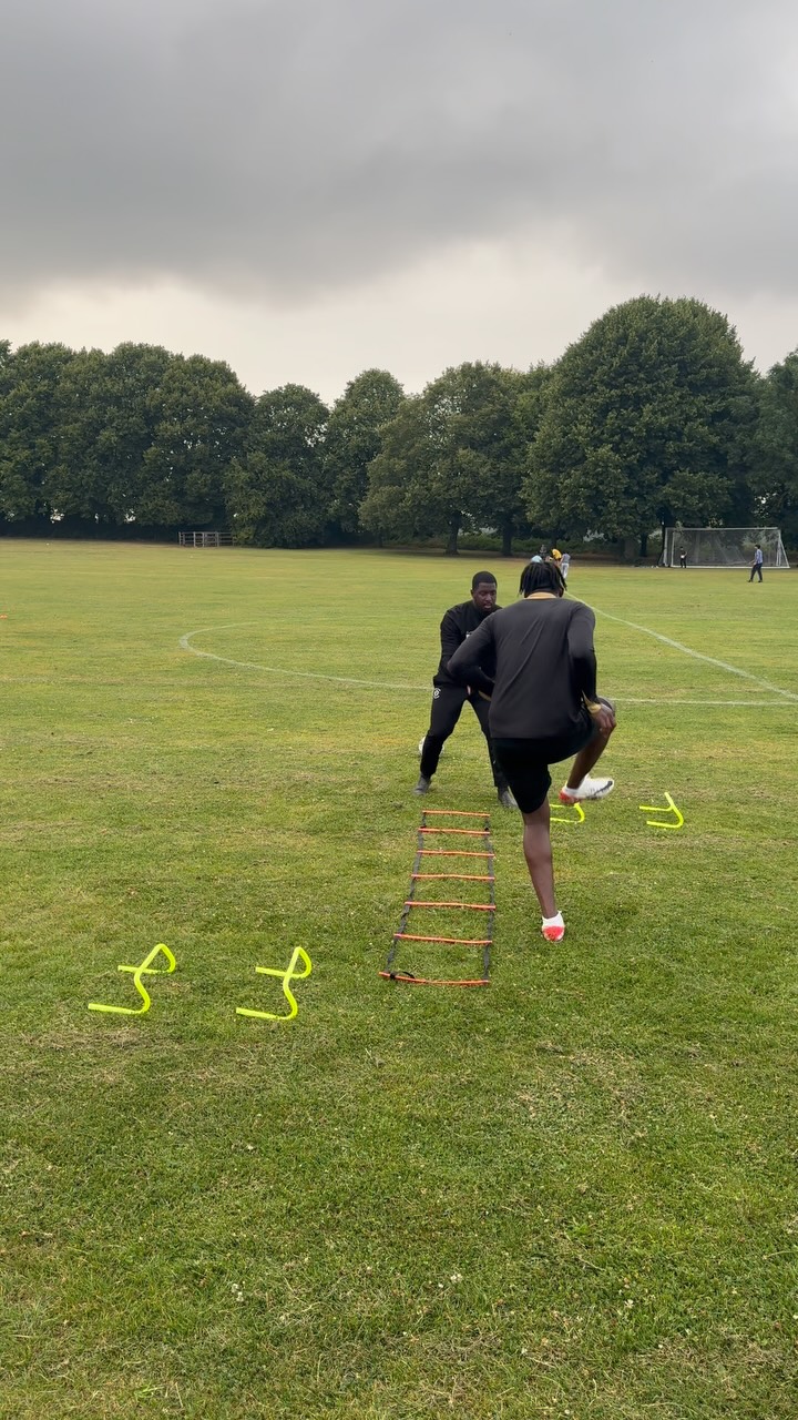 Volley passing with ladder work