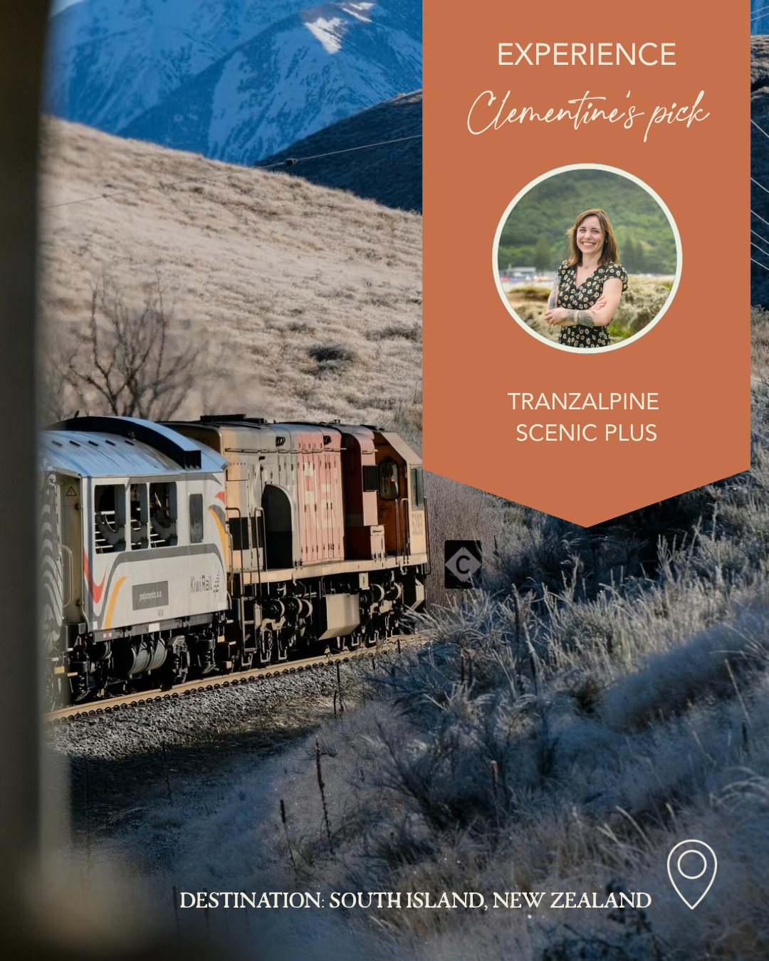 Would you explore New Zealand’s South Island by rail? 🚆🏔️
Clementine recently experienced the iconic TranzAlpine with @greatjourneysnz, travelling Scenic Plus through some of the South Island’s most spectacular winter landscapes.
Crossing the island, the scenery is constantly changing beyond the panoramic windows. Frost-covered valleys give way to snow-capped peaks, mist lifts to reveal brilliant blue skies, and there’s always something new appearing around the next bend.
Scenic Plus elevates the journey even further, with locally inspired food and New Zealand wine served as the landscape unfolds outside ✨
Clementine’s highlight? The ever-changing views. No two stretches of the journey felt quite the same.
One to save for your New Zealand wish list 🇳🇿
#JourneySouthTravel #TranzAlpine #GreatJourneysNewZealand #NewZealandTravel #SouthIslandNZ #LuxuryNewZealand #NewZealandByRail #ScenicTrainJourney #NewZealandWinter #LuxuryTravel