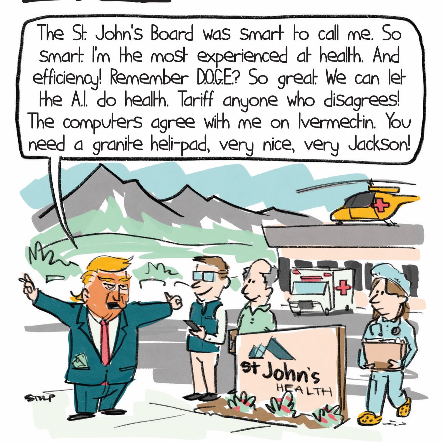 Healthcare can be simplified to numbers, for sure …
#doge #jacksonhole #costcutting #financebro #comic