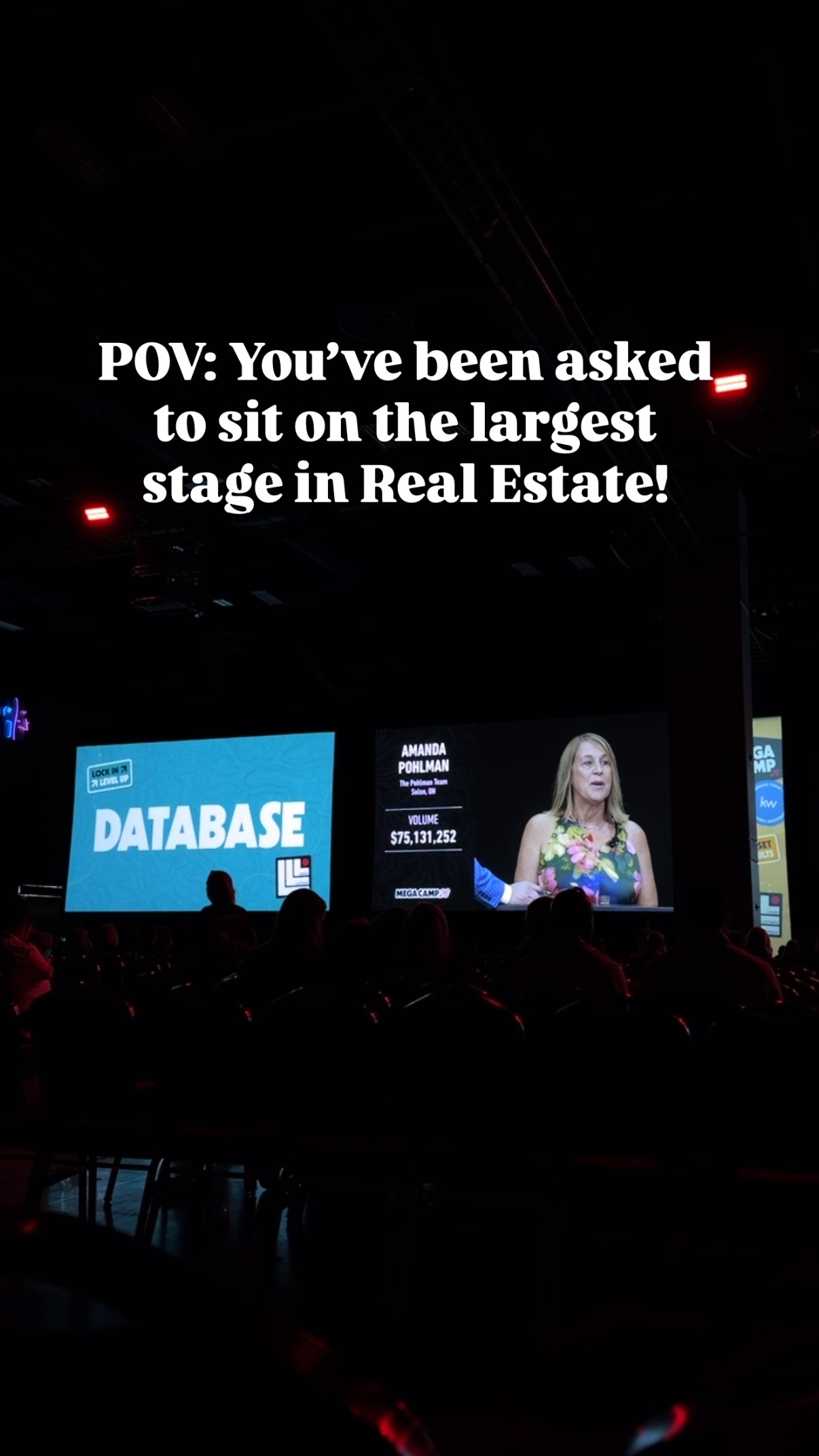 🤯 HUGE Congratulations to @amanda__pohlman for being asked to sit on the largest state in real estate, Keller Williams’ stage! She was asked to speak about her Database at Mega Camp in San Antonio, and how she’s grown her business to $75m a year by continuing to nurture it.
Bucket list item checked off ✅
Soooo cool! Proud to be in business with you Amanda!