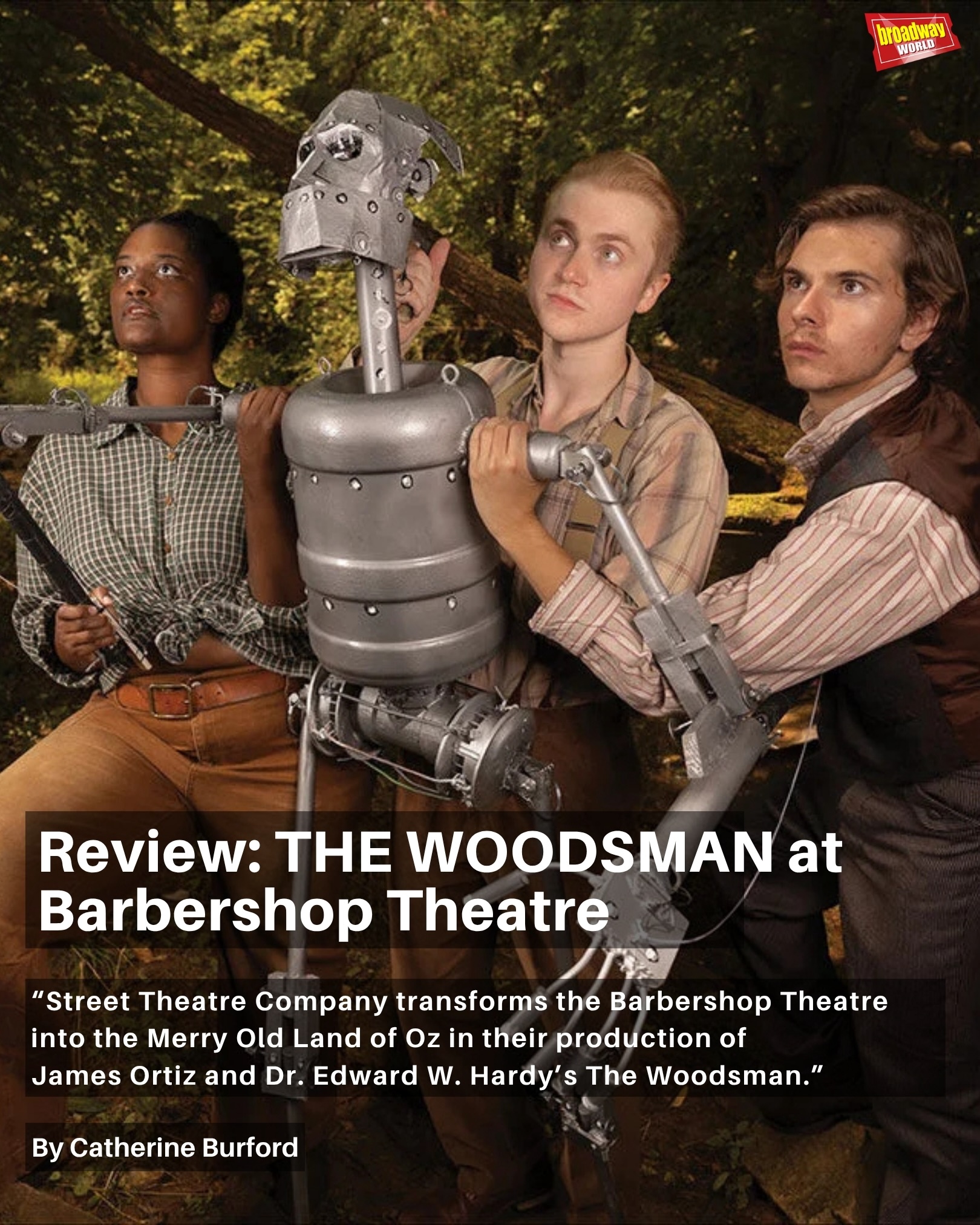 THE WOODSMAN is receiving some wonderful recognition in Nashville!!🪓🌲🧙🏻♀️
Thank you to @officialbroadwayworld and @catandtheatre for this thoughtful review of @streettheatreco’s production of The Woodsman at the Barbershop Theatre!
Read the full review here:
https://www.broadwayworld.com/nashville/article/Review-THE-WOODSMAN-at-Barbershop-Theatre-20260815
#thewoodsman #jamesortiz #edwardwhardy #nashvilletheatre #musicals