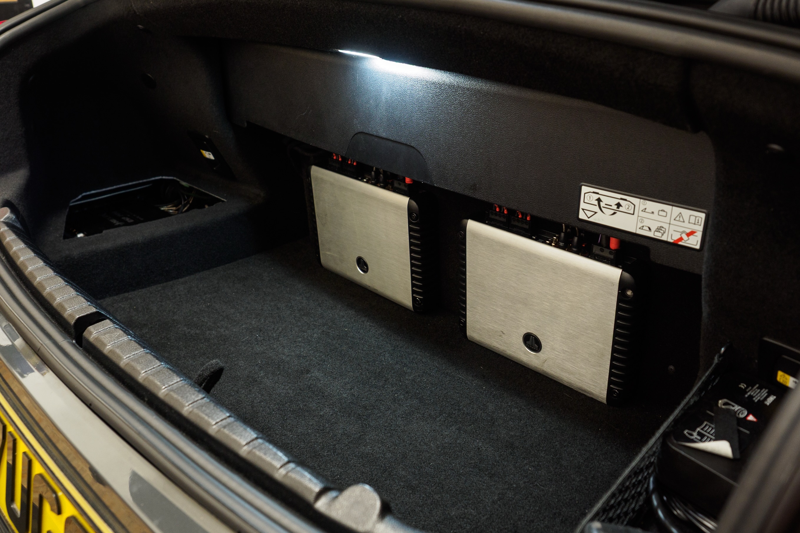 We try to avoid working with ‘second hand’ parts, but when its a returning customer looking to up-upgrade a car we have already done…. Well why the hell not!
BMW 850 cabrio from a couple of years ago. We fitted the Match Up10DSP for a fully active system, 2x 10” subwoofers running from a JL HD 1/1200
Customer wanted to swap the small but effective UP10DSP with his other 2 JL HD amps, which in turn needed a stand alone DSP (supplied by us).
Lots of equipment
Not a lot of space
We made it work and it sounded incredible!
We also switched out the focal speakers for some Morel Reference components
🔸Helix DSP Pro mk3
🔸Ethernet digital integration
🔸2x JL HD 4/600
🔸JL HD 1/1200
🔸Morel BMW Reference IR42
🔸2x Audison Prima BMW 8”
🔸2x Helix IK ES10 subs
🔸Helix Director
—————————————————————
📞01223 827766
✉️audio@cambridgeautosound.com
__________________________________