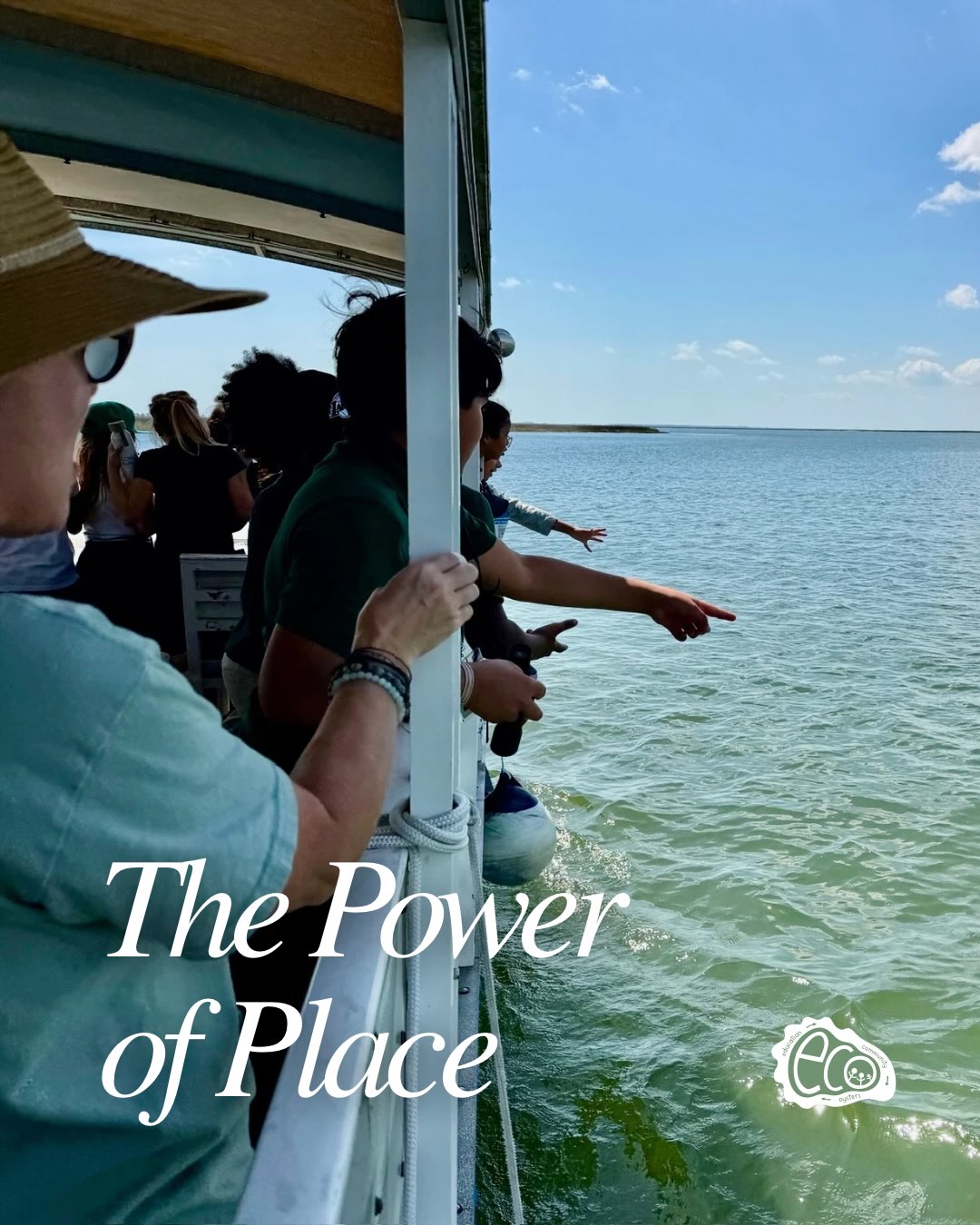 Where is your place? 🤔
On the coast, it could be the beach you visit on the weekend, the marsh where you spend summer afternoons, the dock where you learned to fish, or simply the water you grew up around. It might be a place you’ve known your whole life, or maybe you’re still discovering it. 🌊
Where we grow up shapes who we become. When we take the time to appreciate our home, ask questions about it, understand how it works, and find ways to care for and give back to it, we begin to build a deeper sense of belonging. And sometimes, that connection can spark a passion that shapes a student’s future, a career, a purpose, or a lifelong commitment to the place that helped shape them.
At ECO Georgia, we believe one of the most powerful ways to build that connection is to help students experience their place firsthand. Our students don’t just learn about Georgia’s coast, they test water quality, explore salt marshes, see sustainable aquaculture, learn from coastal professionals, and discover how the many pieces of this ecosystem fit together. ☀️
Because when you experience your home firsthand, you start to see yourself as part of its story. 📖
And when students begin to see the Georgia coast as their place, they can begin to see themselves as part of its future. 💛
Thank you to all of our coastal partners that help us see the power of place, we couldn’t do it without you!