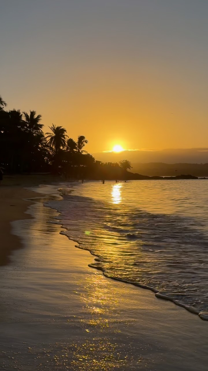 Mais um fim de tarde de inverno no paraíso! 🧡