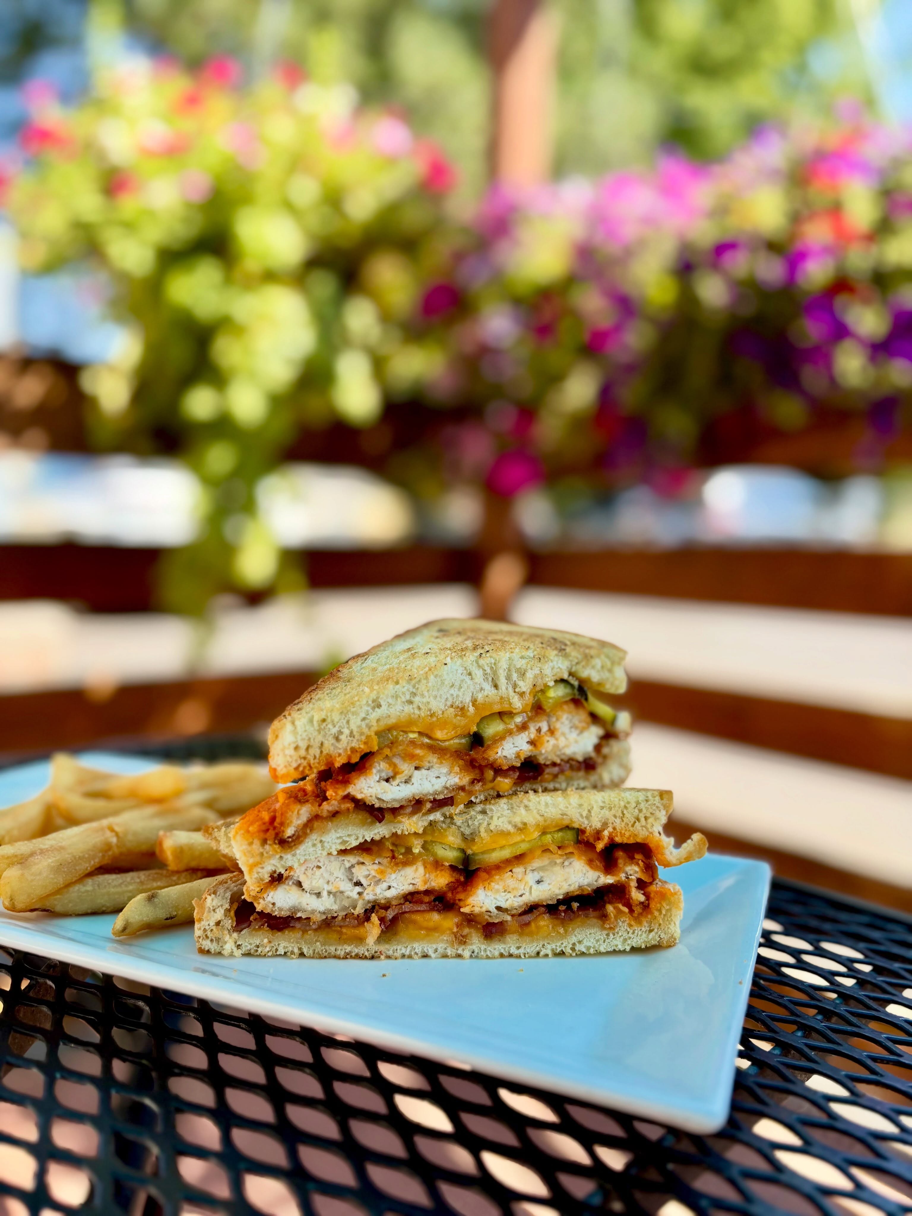 No matter what you order this week, be sure you include the Broccoli Cheddar soup! 😋
-
Weekly Specials: August 16 - August 22
-
Lunch Special: The Buffalo Run
Choice of grilled or crispy chicken, crispy bacon, cheddar cheese, house pickles, and Buffalo sauce on grilled sourdough bread.
-
Daily Soup: Broccoli Cheddar (GF, vegetarian)
-
Specialty Burger: Black and Bleu Burger
Black pepper seasoned grilled beef patty topped with crumbled bleu cheese, crispy bacon, tomatoes, red onions, and arugula on a toasted bun
-
Birch Salmon: Pan seared, topped with a sun-dried tomato pesto and herb crumbled goat cheese