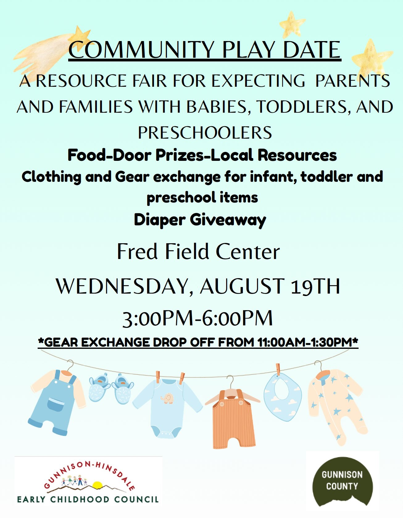 Did you know that Gunnison County convenes the Early Childhood Council? The ECC brings together child care providers, the school district, state staff, and county staff to talk about how to support early childhood education (think: preschool and day care) in Gunnison and Hinsdale counties. They also work to provide events and information to support families, like this Community Play Date! What used to be the Community Baby Shower has expanded into the Play Date! All are welcome!
#gunnisoncounty #countycommissioner #earlychildhoodeducation