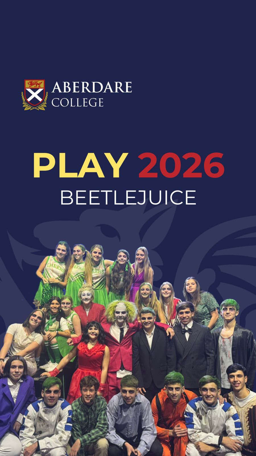 The Play 2026 – Beetlejuice 🎭✨
Months of rehearsals, dedication, teamwork, and creativity came together on stage.
The Play is much more than a performance. It is an opportunity for our students to challenge themselves, collaborate, and discover everything they are capable of achieving together.
Thank you to every student, teacher, and family who made Beetlejuice an unforgettable experience.