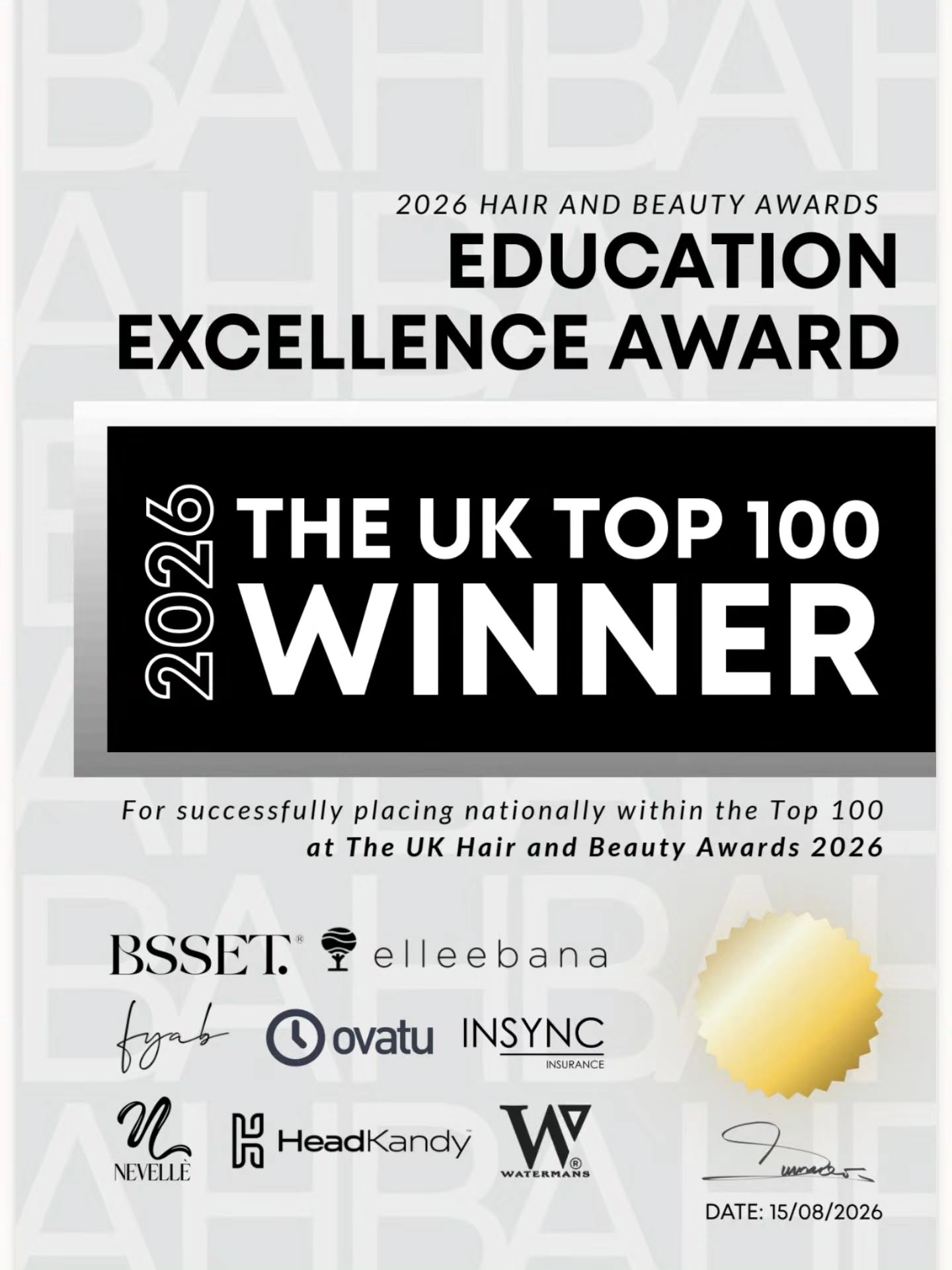Top 100 for Education
Top 10 for Nail Technician of the year
Highly recommended for Best Gel nails 💅
I missed the results can't wait to see exactly where I placed in the next few days when the full results are up 💕
@hairandbeautyawardsuk
#educationexcellence #nailtechnicianoftheyear #bestgelnails #hbaawards #2026