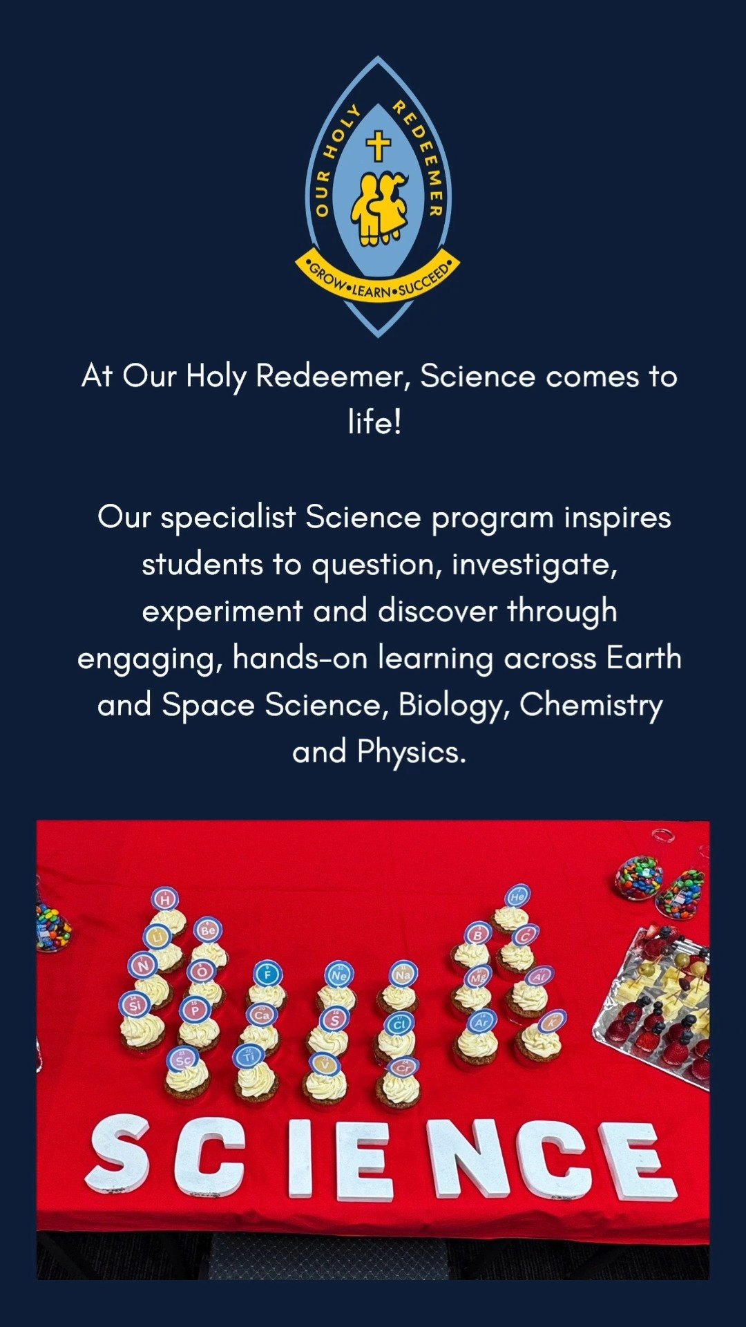 Happy Science Week! ✨🔬🧁
Every week the students love Mrs Axon's science lessons that help our students wonder, explore, question and discover. Who knows where that curiosity might lead! 🌏💡
This Science Week, we’re celebrating the curiosity, creativity and wonder that make our students such fantastic young scientists! 🌱🚀🧪
#ScienceWeek #HappyScienceWeek #ScienceAtOHR #Curiosity #WonderAndDiscover #LearningAtOHR