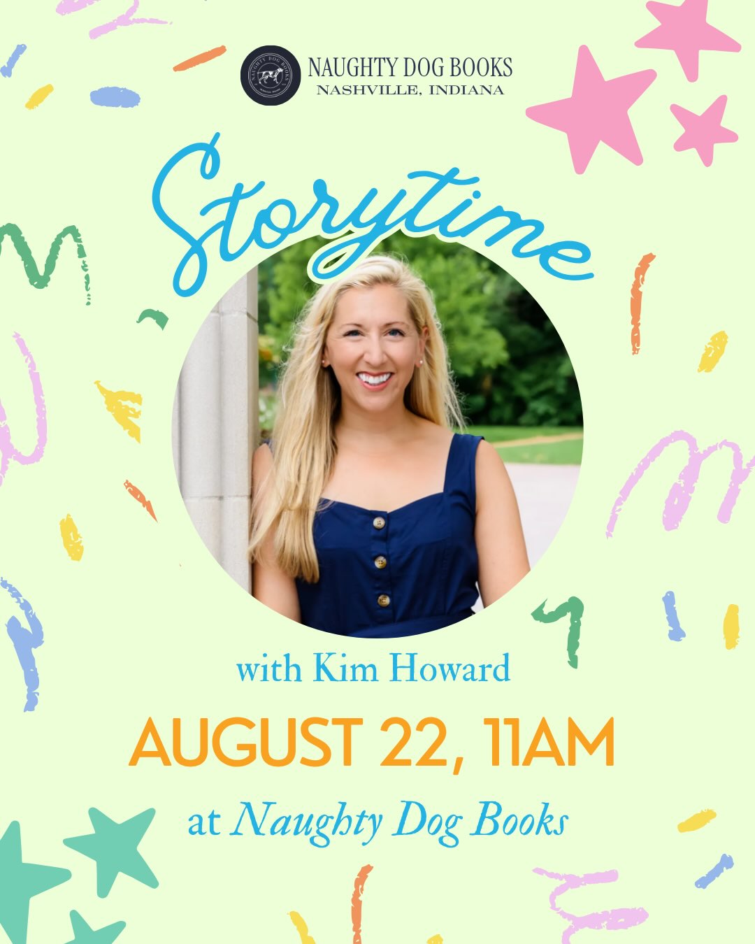 We are so excited to have children’s author Kim Howard with us tomorrow!💚
She will be reading from her book, The Naked Streak. Bring your kiddos for a hilarious and playful story about a kid who refuses to wear any clothing — until they discover a few unusual fashion pieces!